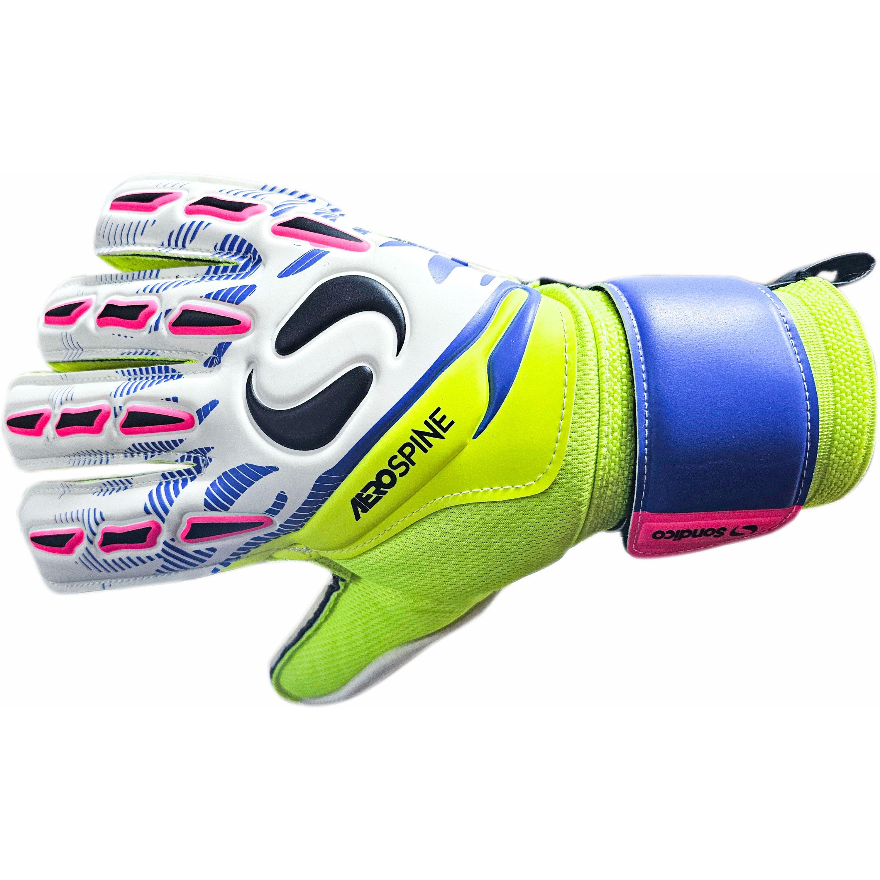 Wit/Blauw - Sondico - Aerospine Goalkeeper Gloves - 6