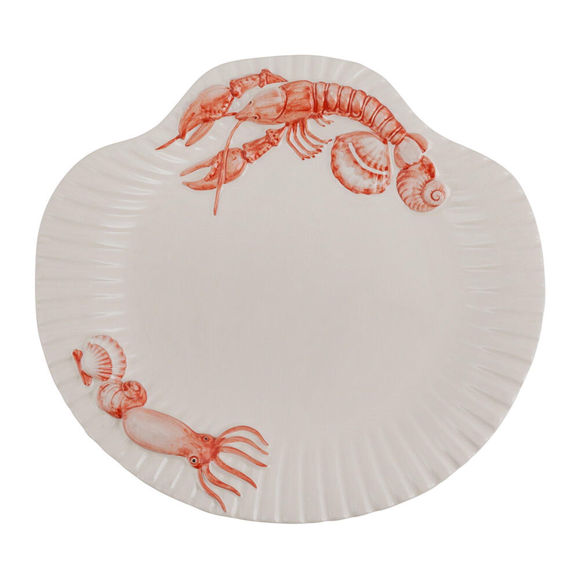 Red - Les Ottomans - Shell Collection Lobster Platter Serveware - 1