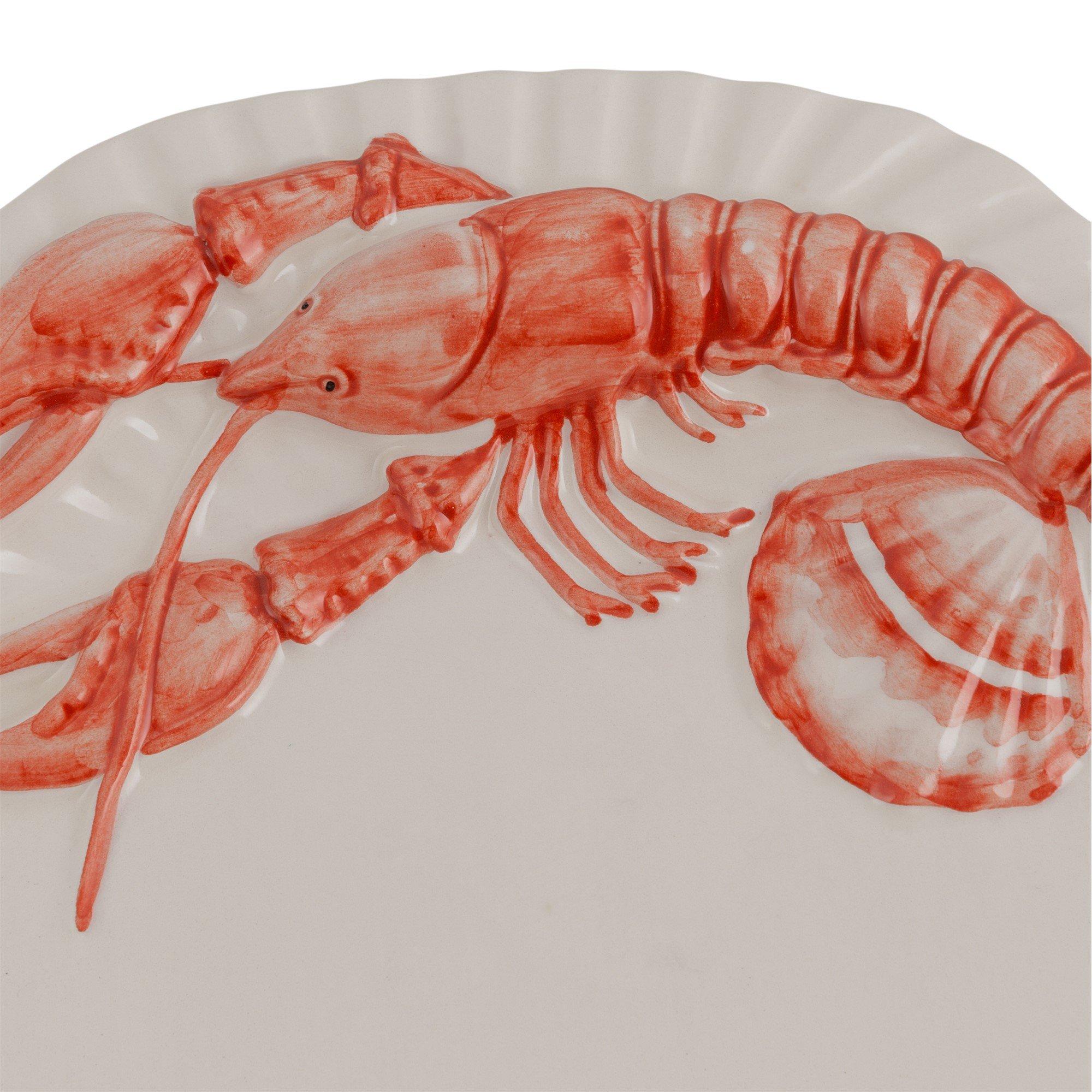Red - Les Ottomans - Shell Collection Lobster Platter Serveware - 2