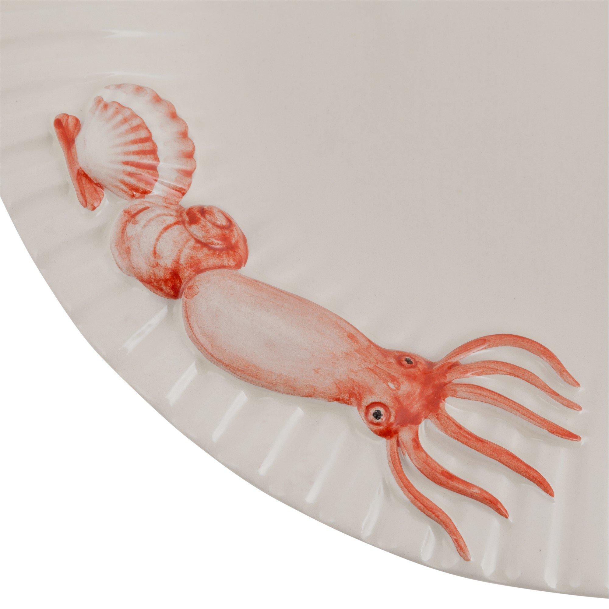 Red - Les Ottomans - Shell Collection Lobster Platter Serveware - 3