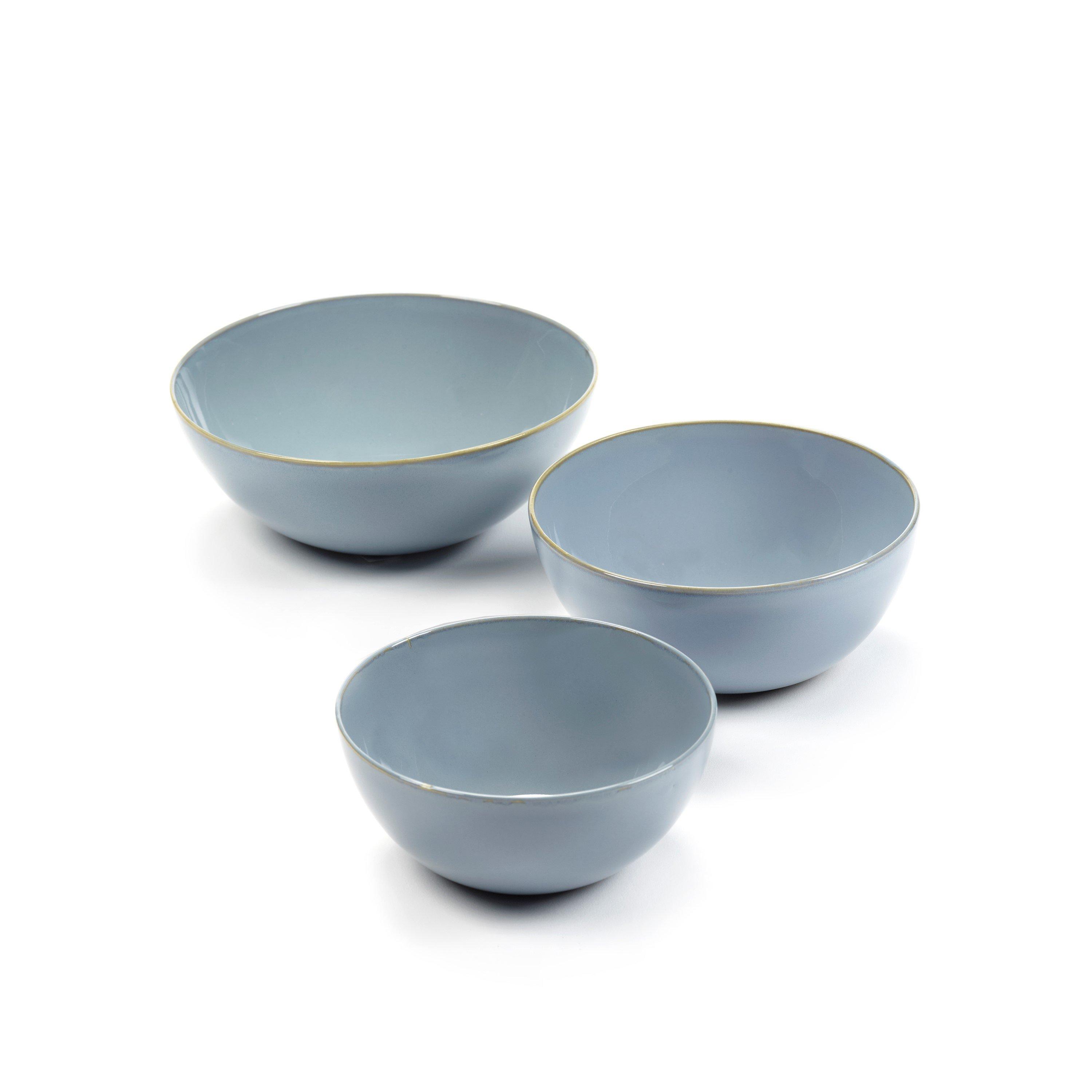Blue - Serax - Anita Le Grelle Terres de Reves 3 Piece Apero Bowl Set - 3