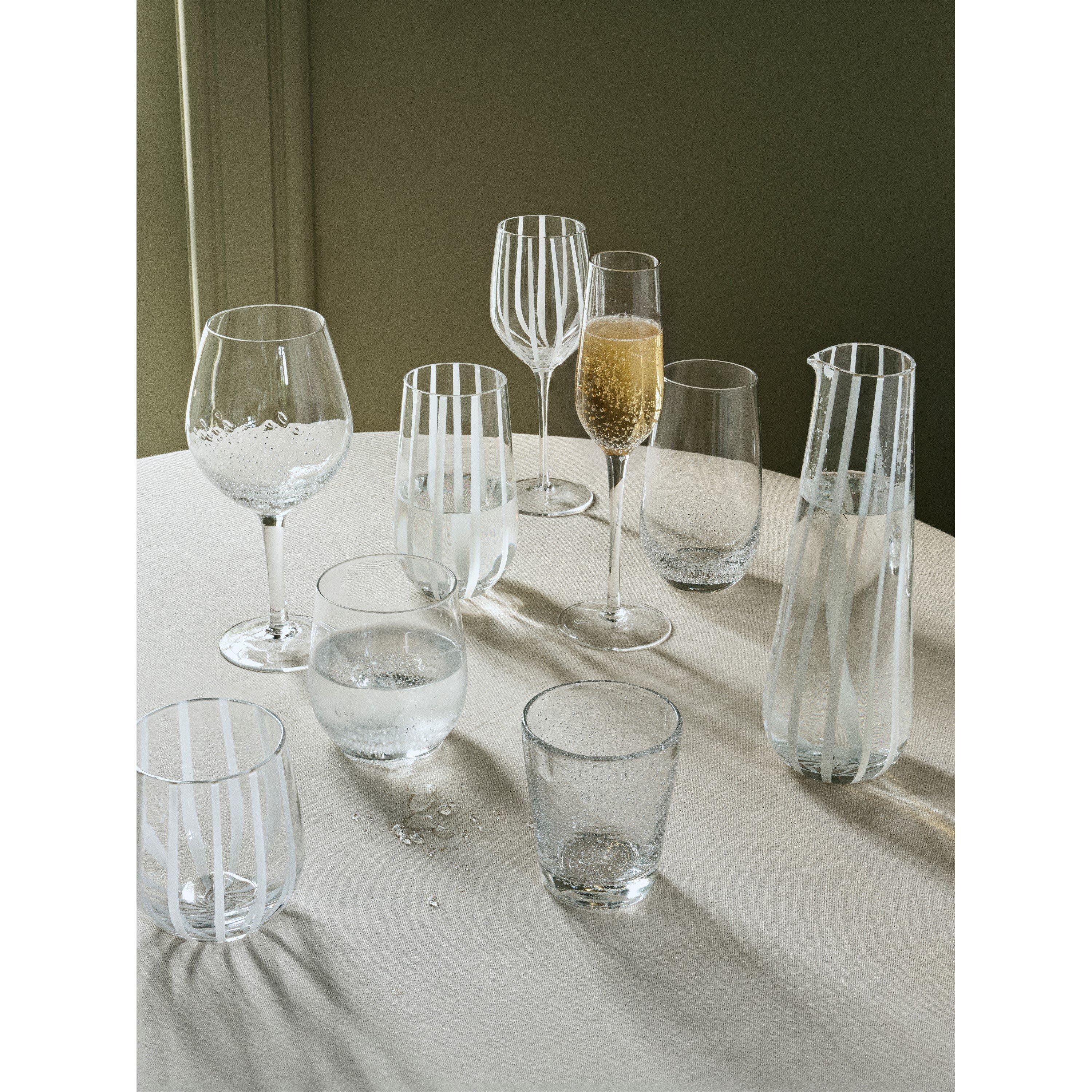 Clear - Broste Copenhagen - Stripe Tumbler - Set of 4 - 2