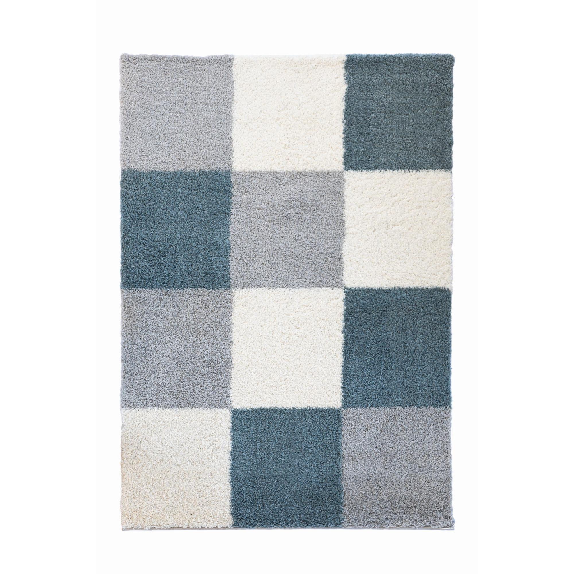 Duck egg - Homemaker - Snug Blocks Shaggy Rug - 4