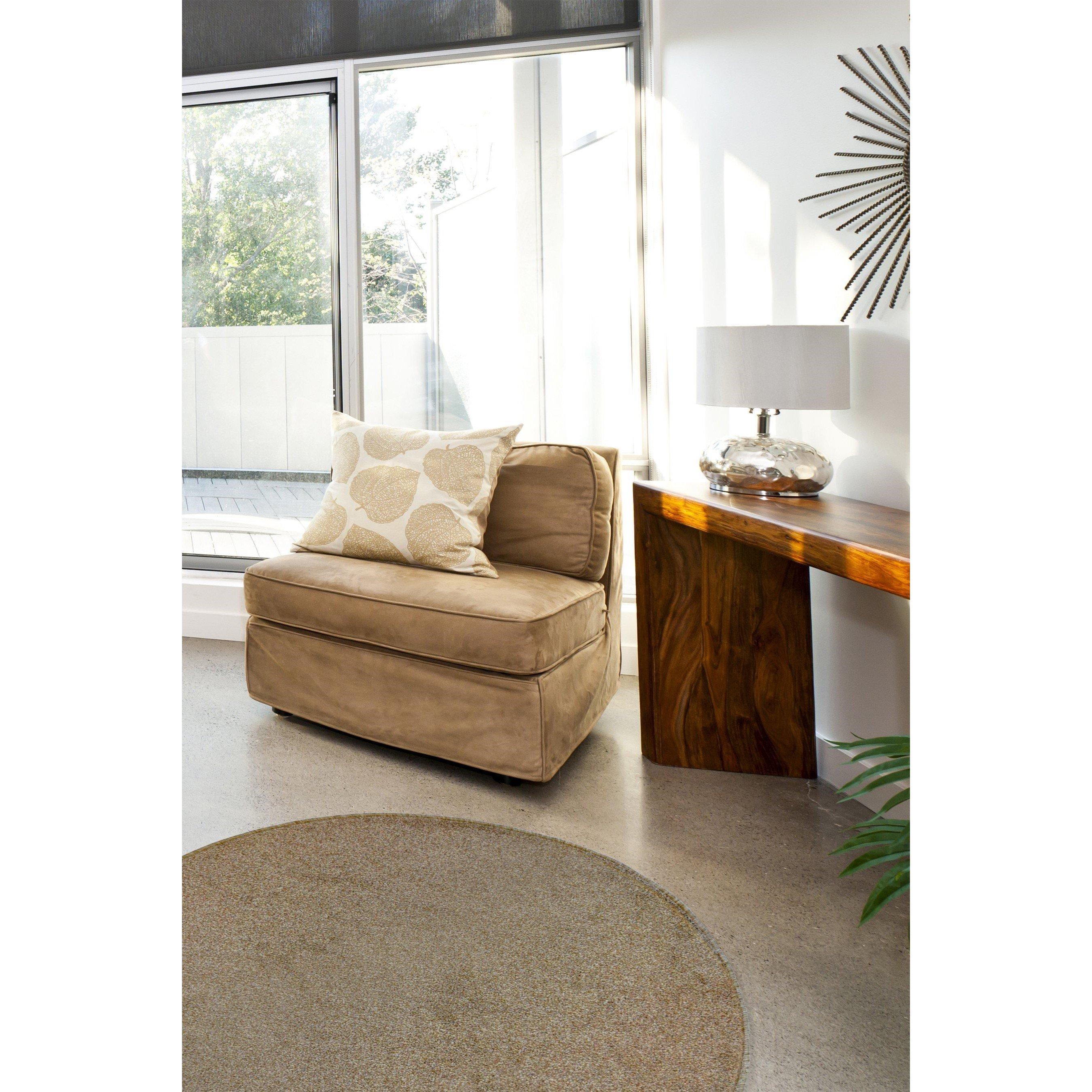 Latte - Homemaker - Punto Circle Rug 133cm Latte