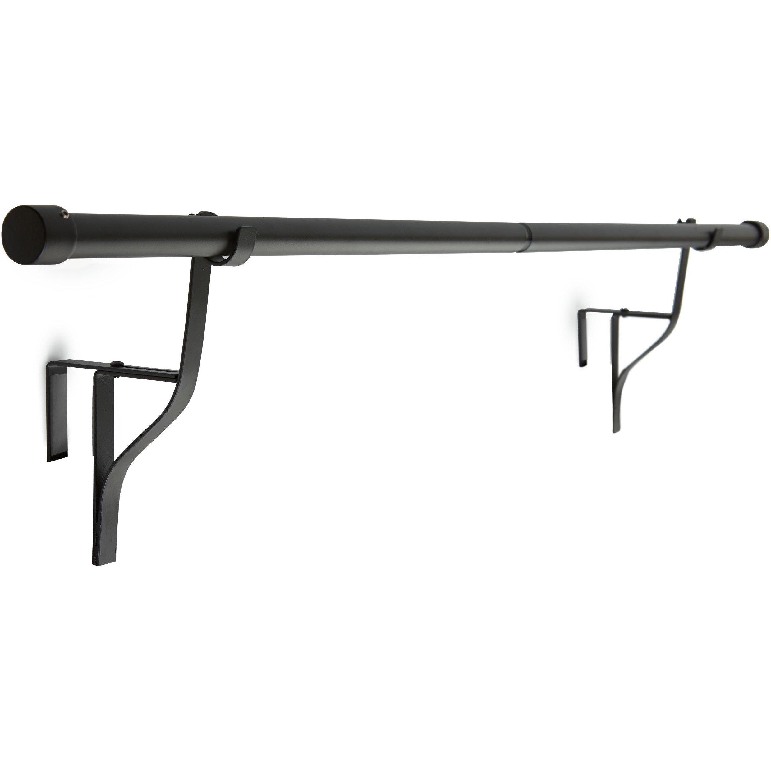 Black - Emma Barclay - PortePole - Extendable Door Curtain Pole - 1