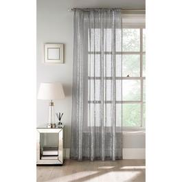 Tyrone Textiles Pandora Metallic Print Panel with Rod Pocket