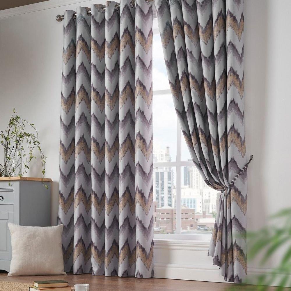 Studio  Oslo Blockout Eyelet Curt - Ochre - 66x54in