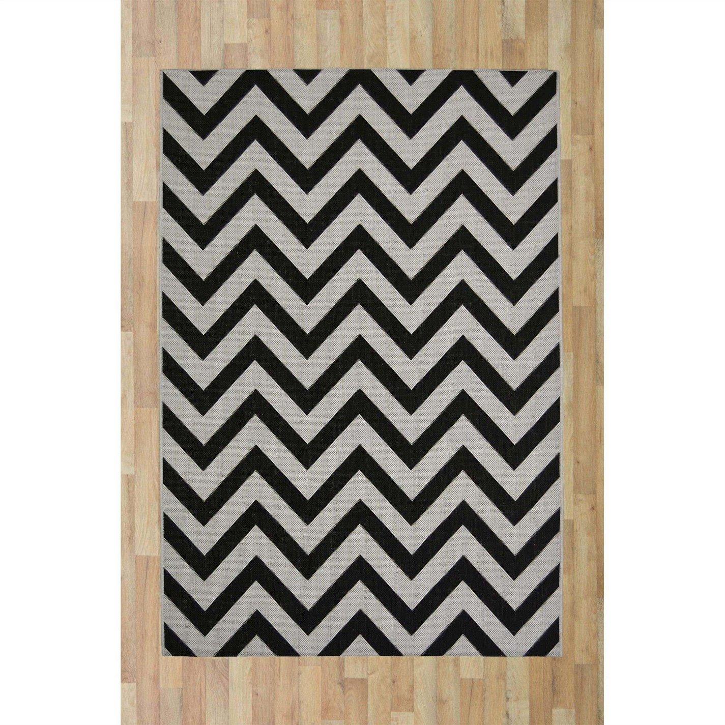 Black - Homemaker - Multi Purpose Chevron Rug - 2