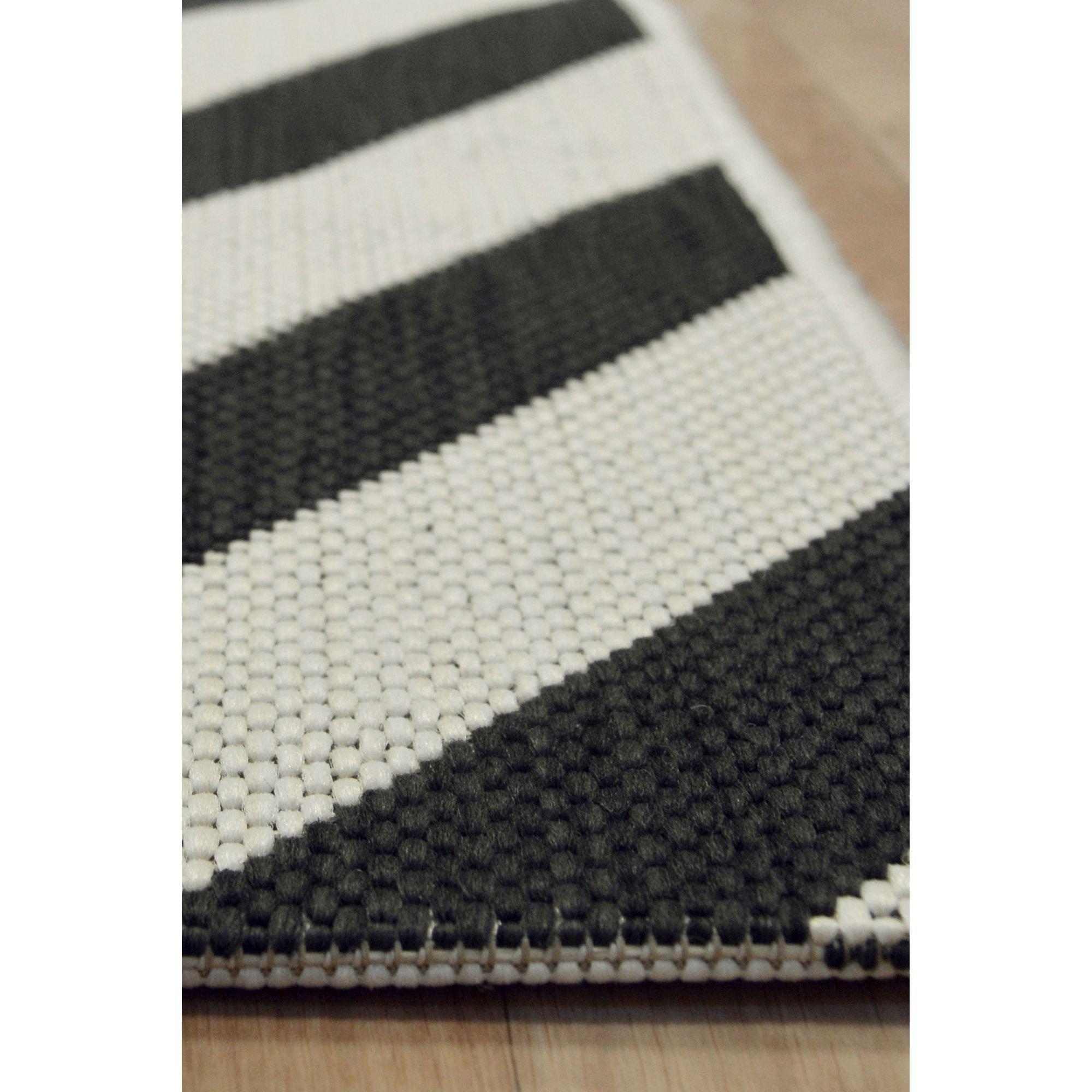 Black - Homemaker - Multi Purpose Chevron Rug - 6