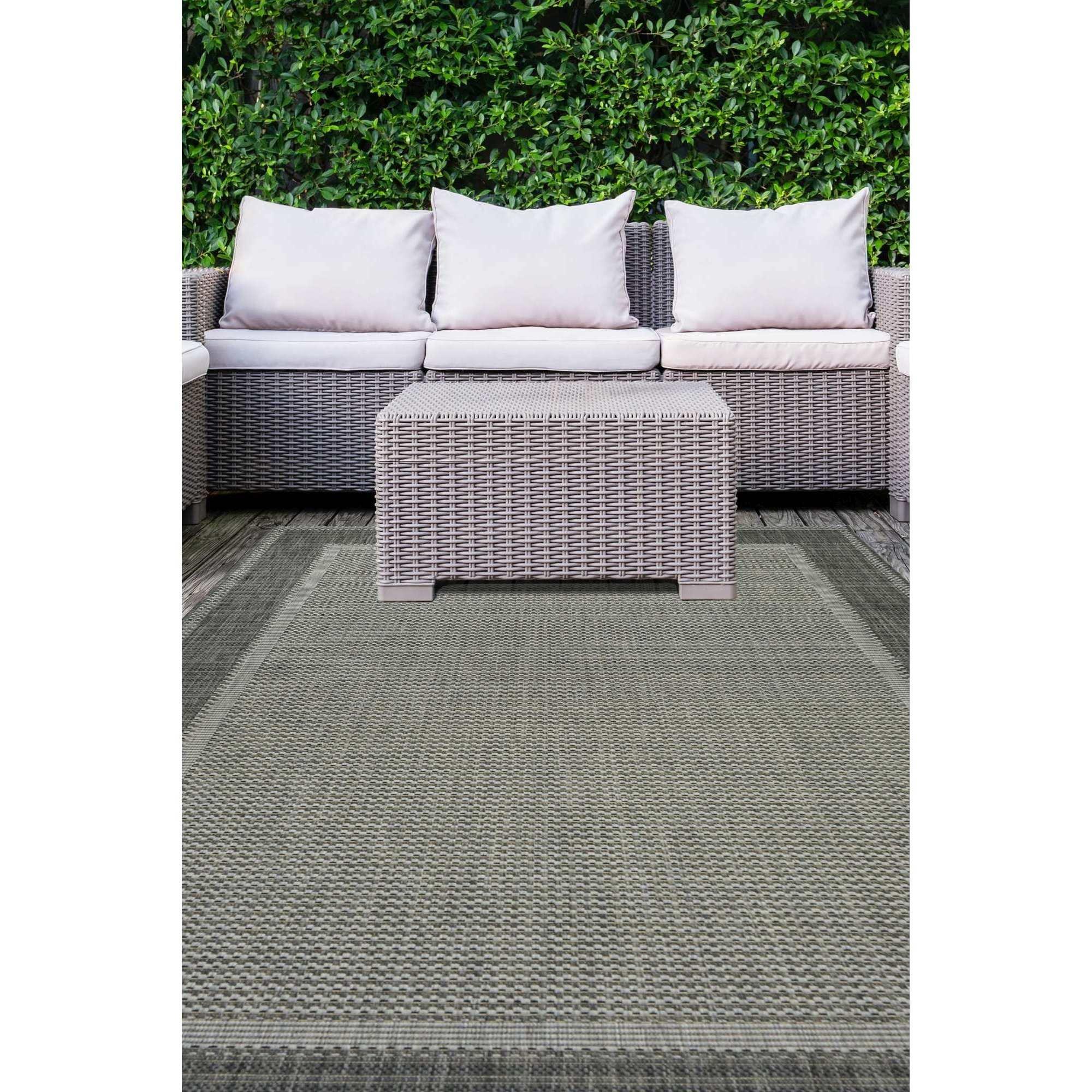 Grey - Homemaker - Multi Purpose Border Rug - 2