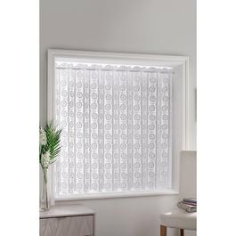 Tyrone Textiles Milan Floral Lace Louvre Style Blind