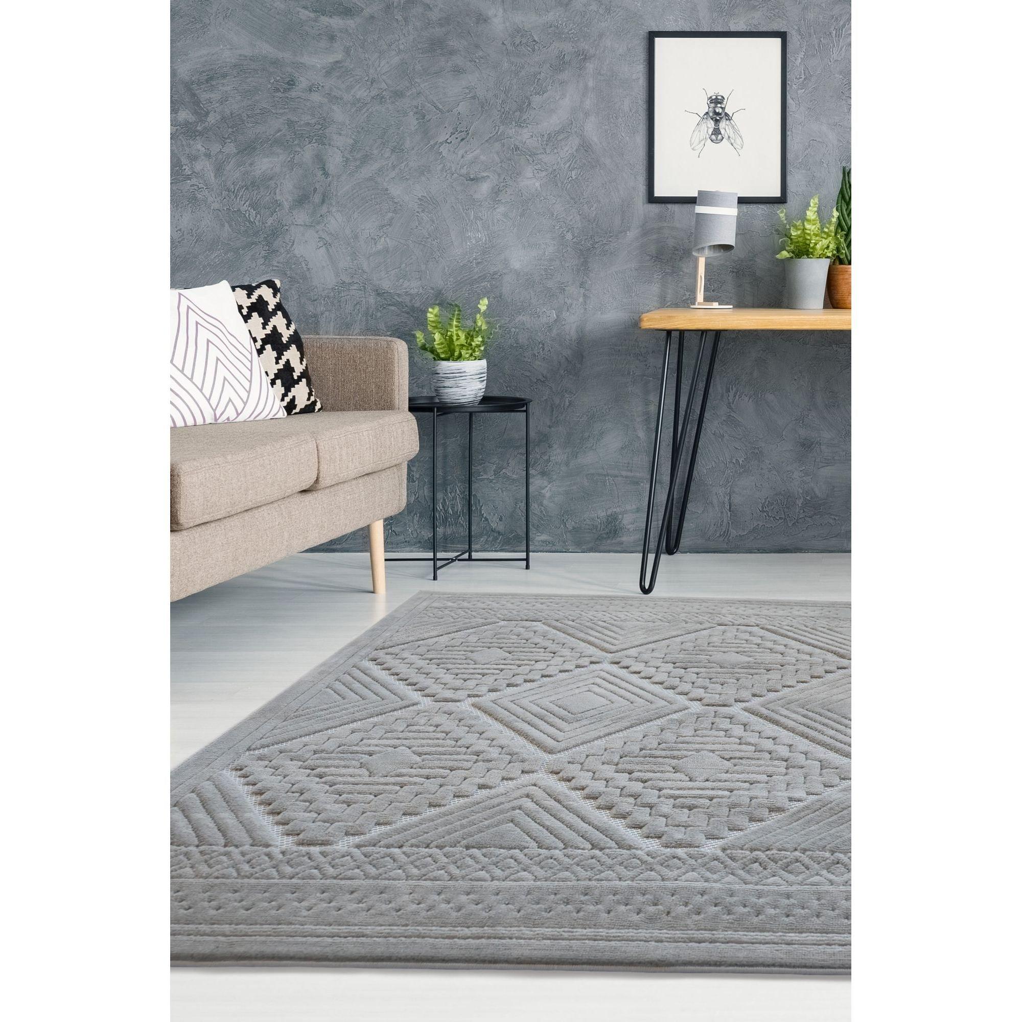 Grey - Homemaker - Malmo Tribal Rug - 1