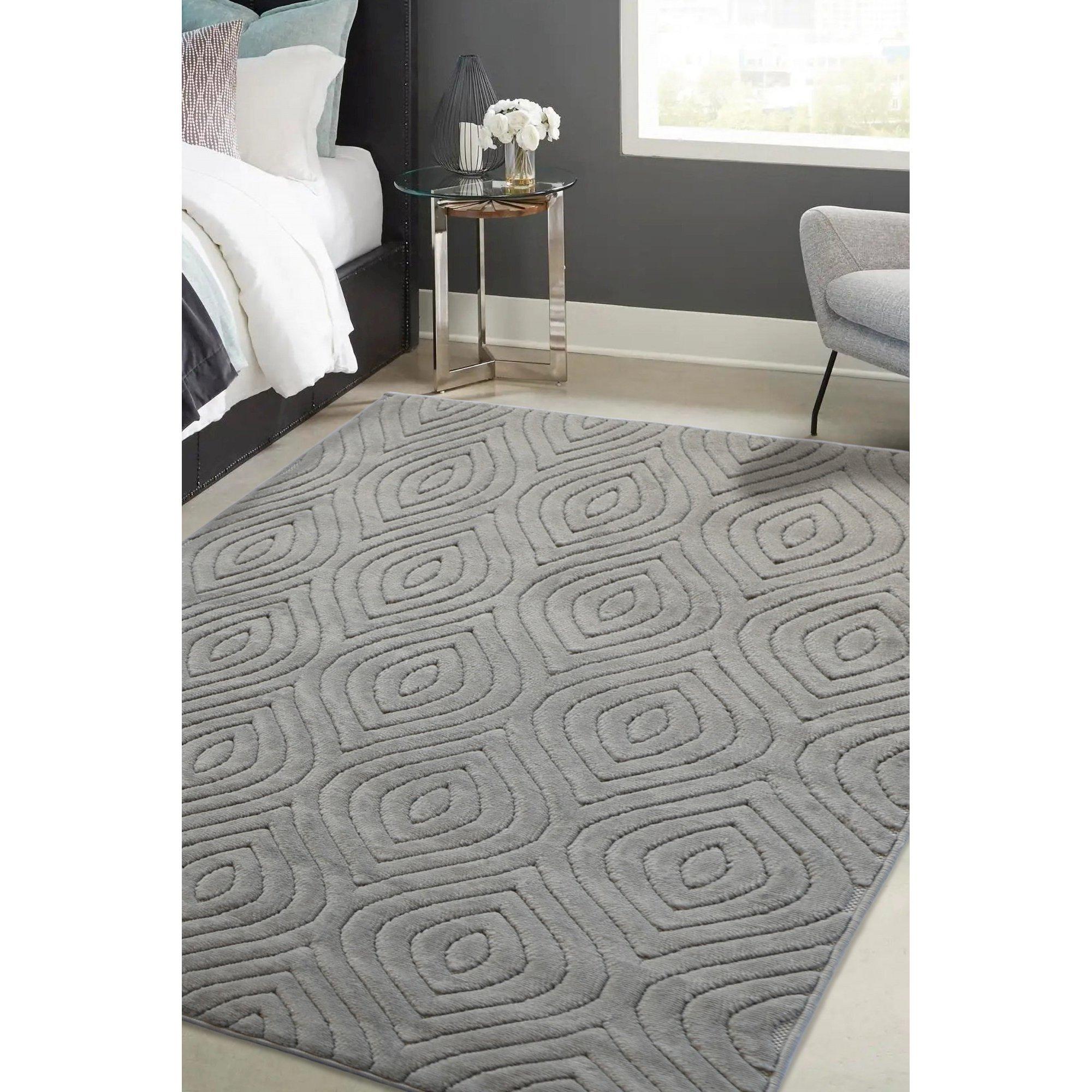 Homemaker  Malmo Tear Drop Rug - Grey - 120x170cm