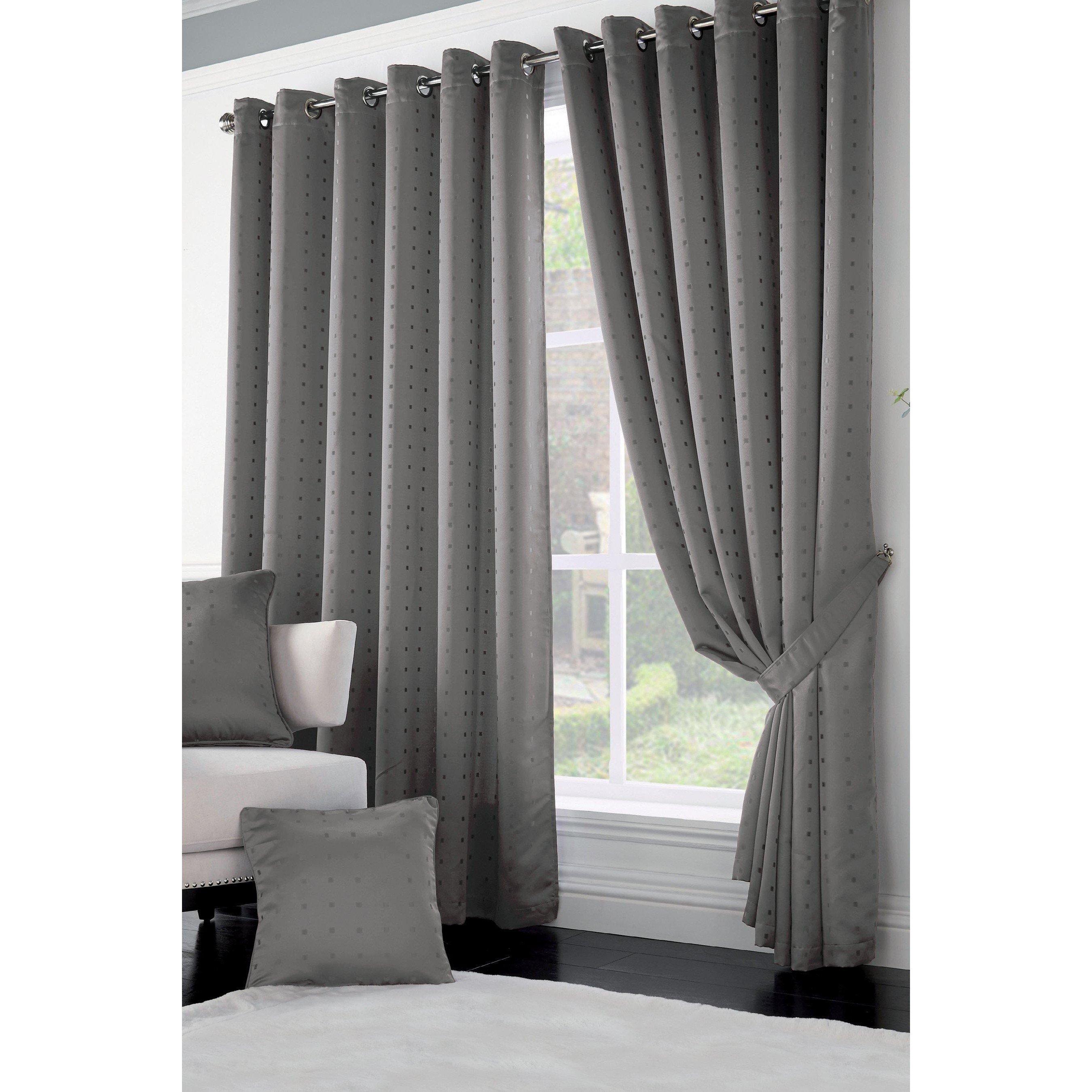 Charcoal - Alan Symonds - Malham R/T Lined Curtains - 1
