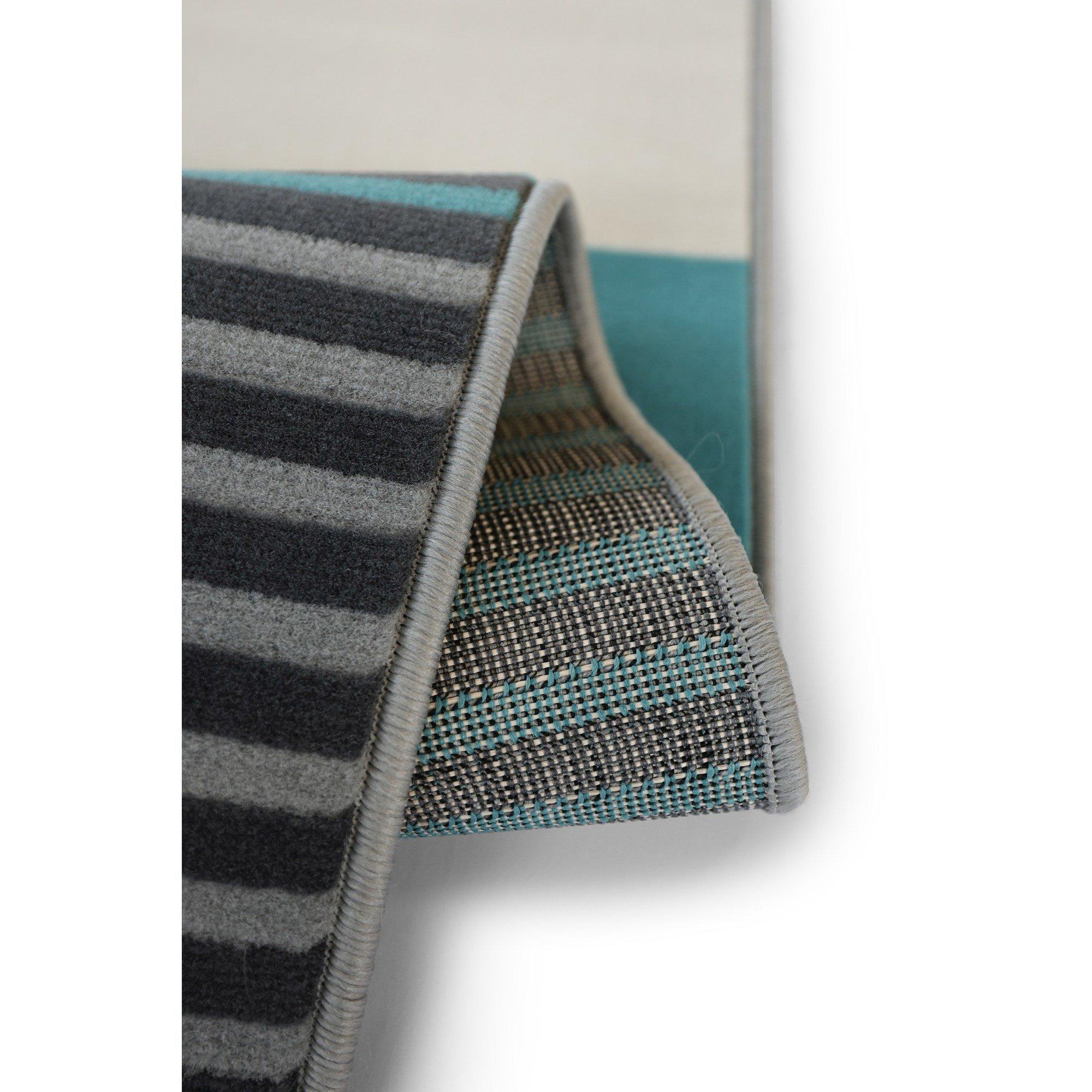 Teal - Homemaker - Maestro Barcode Rug - 3