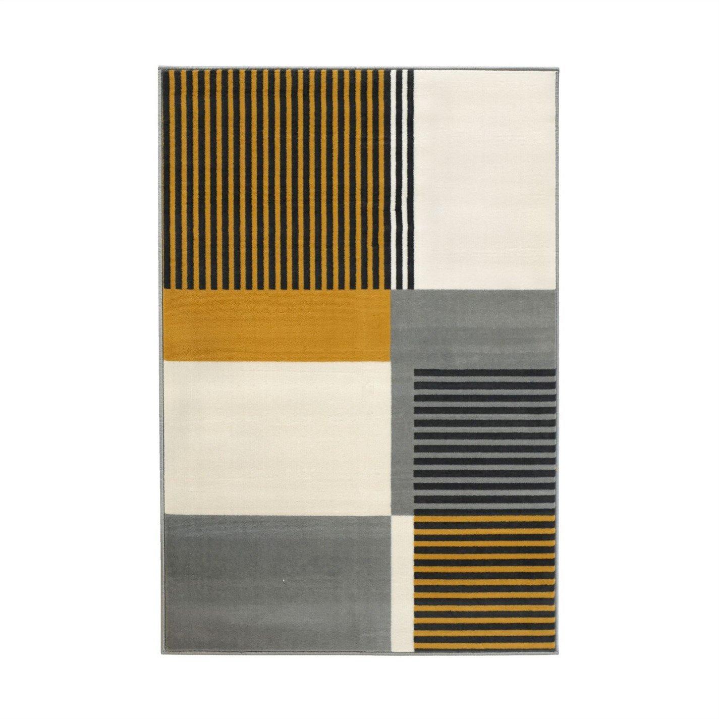 Homemaker  Maestro Barcode Rug - Ochre - 160x230cm