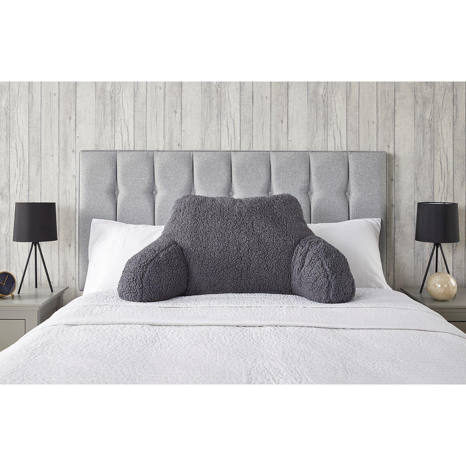 Charcoal - Downland - Teddy Fleece Cuddle Cushion - 1