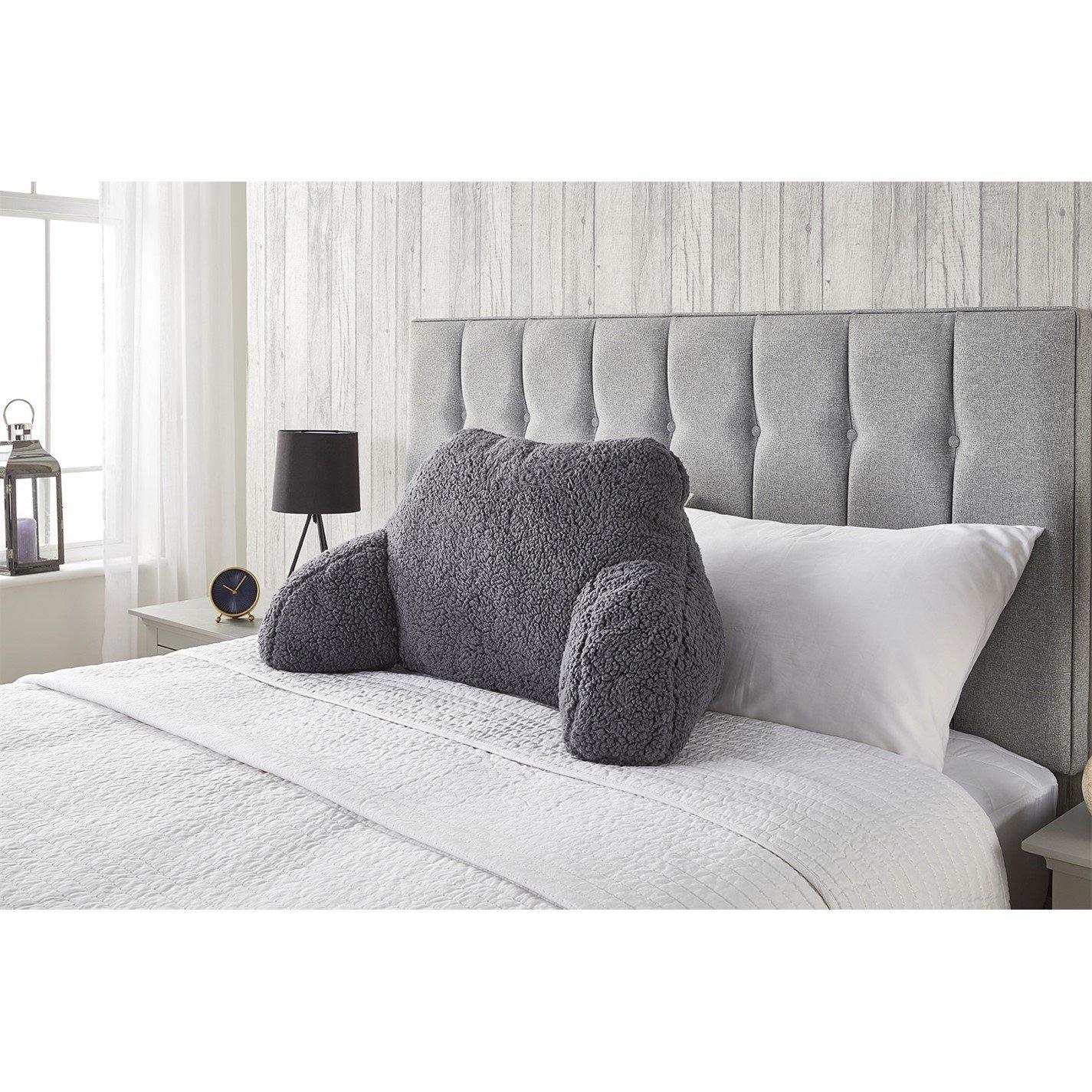 Charcoal - Downland - Teddy Fleece Cuddle Cushion - 1