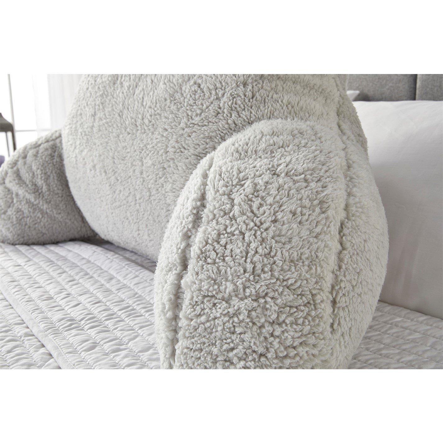Grey - Downland - Teddy Fleece Cuddle Cushion - 3