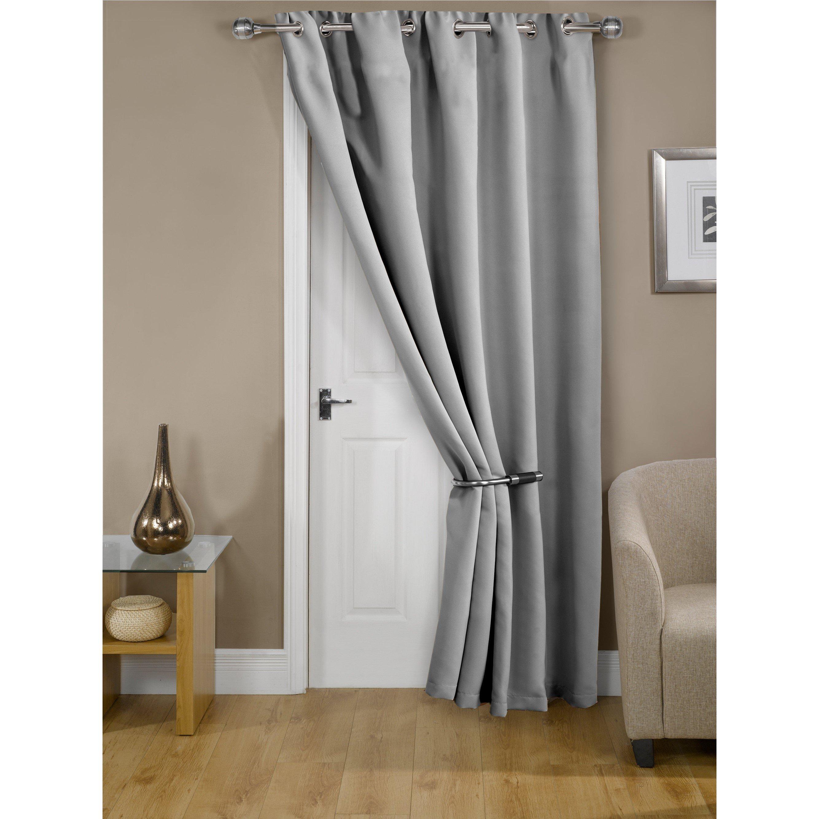 Cali - Woven Thermal Blackout Eyelet Door Curtain