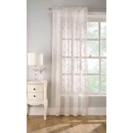 Tyrone Textiles Belle Floral Embroidery Panel with Rod Pocket
