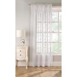 Tyrone Textiles Belle Floral Embroidery Panel with Rod Pocket