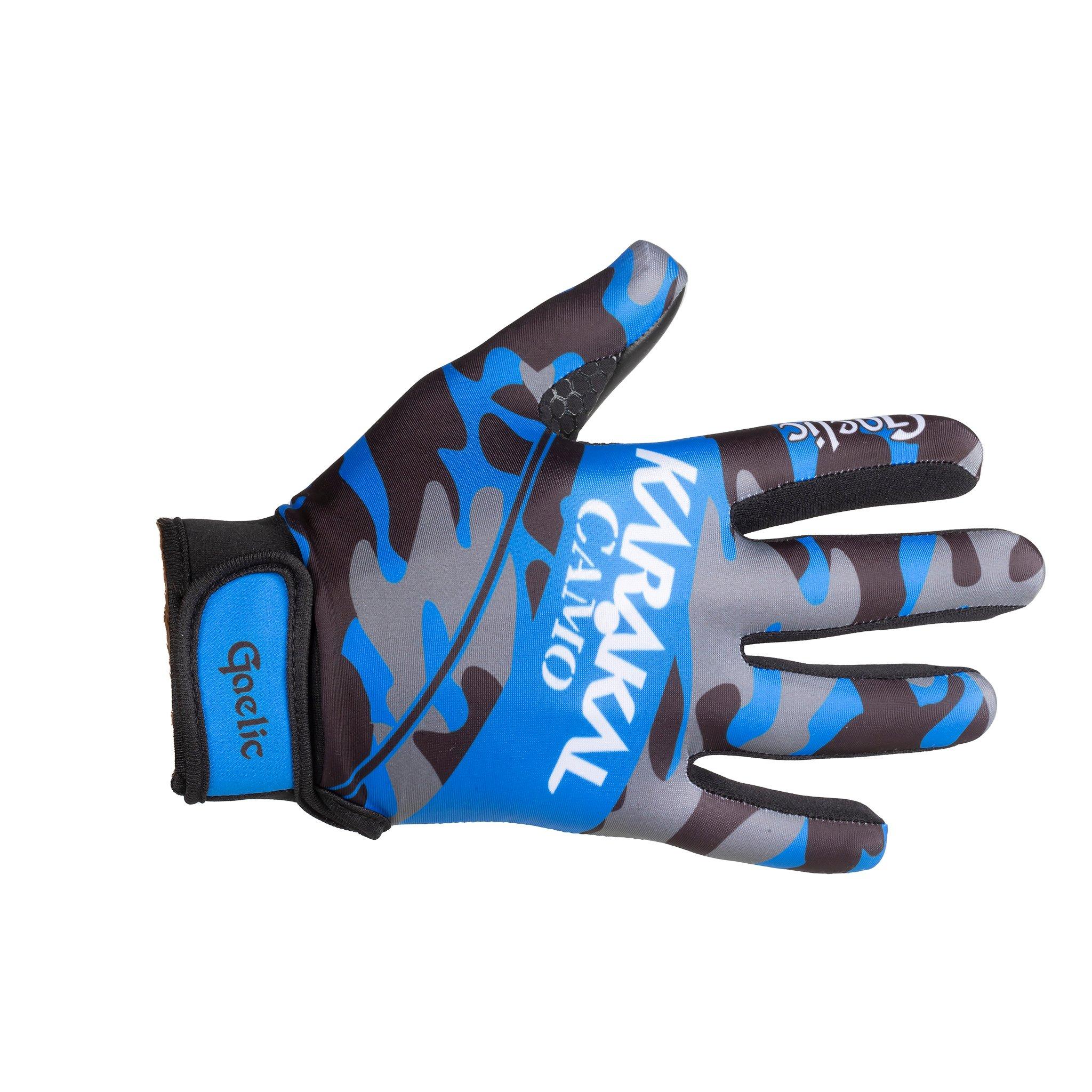 Crna/Plava kamuflaža - Karakal - Camo GAA Gloves Senior - 2