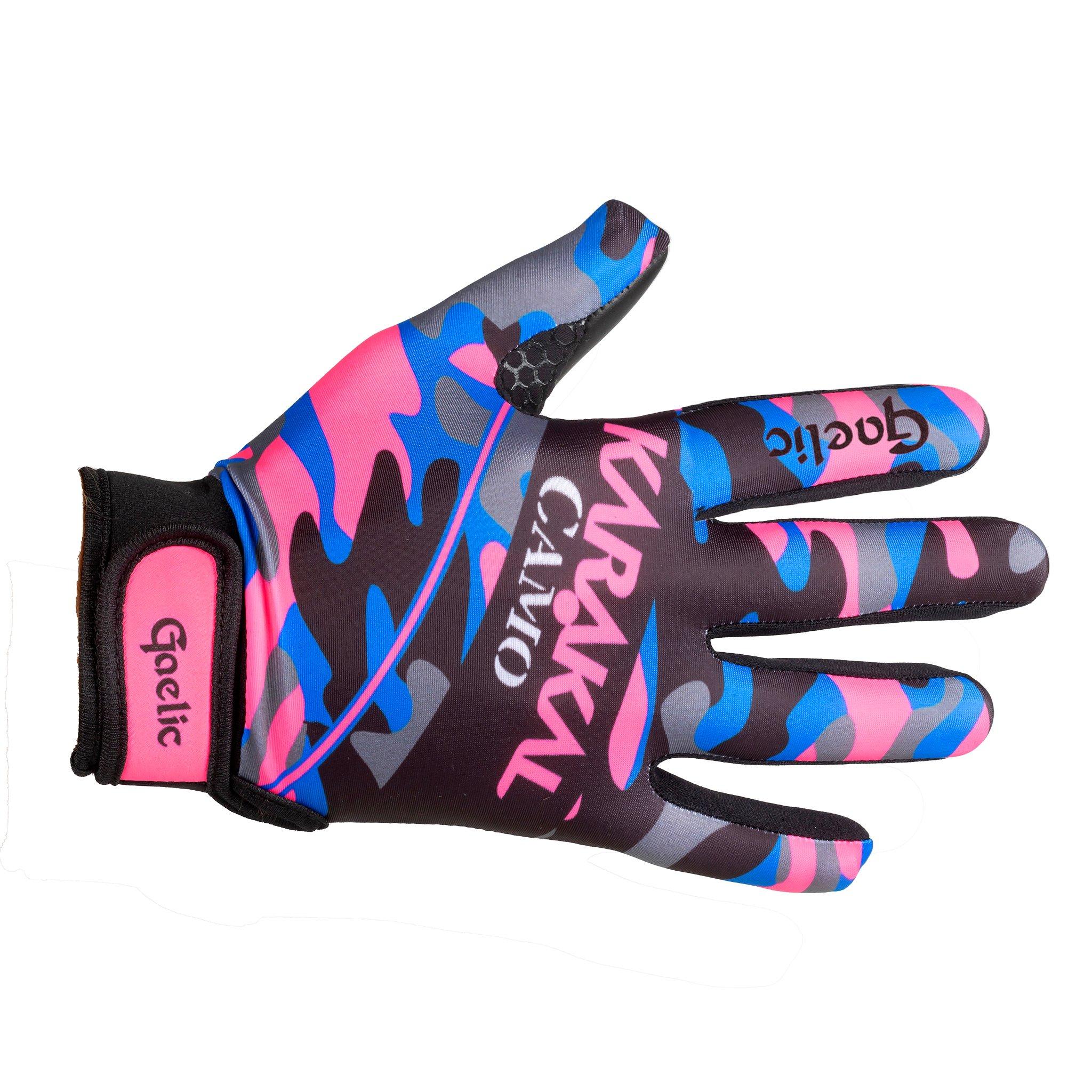 Blk/Pnk/Blu Cam - Karakal - Camo Gloves Senior - 2