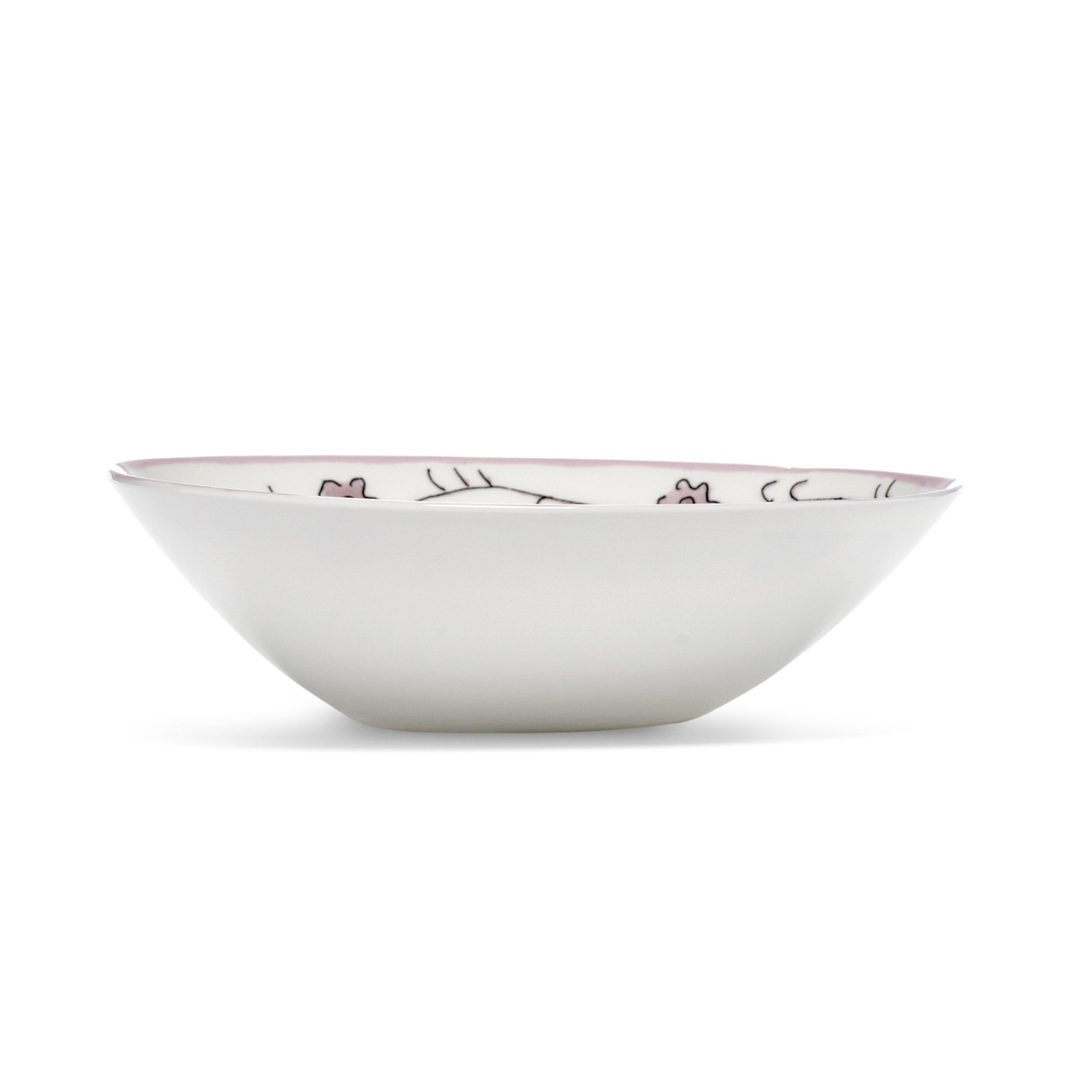 White/Pink - Serax X Marni - Serax X Marni Dark Viola Midnight Flowers Bowl - Set of 2 - 3