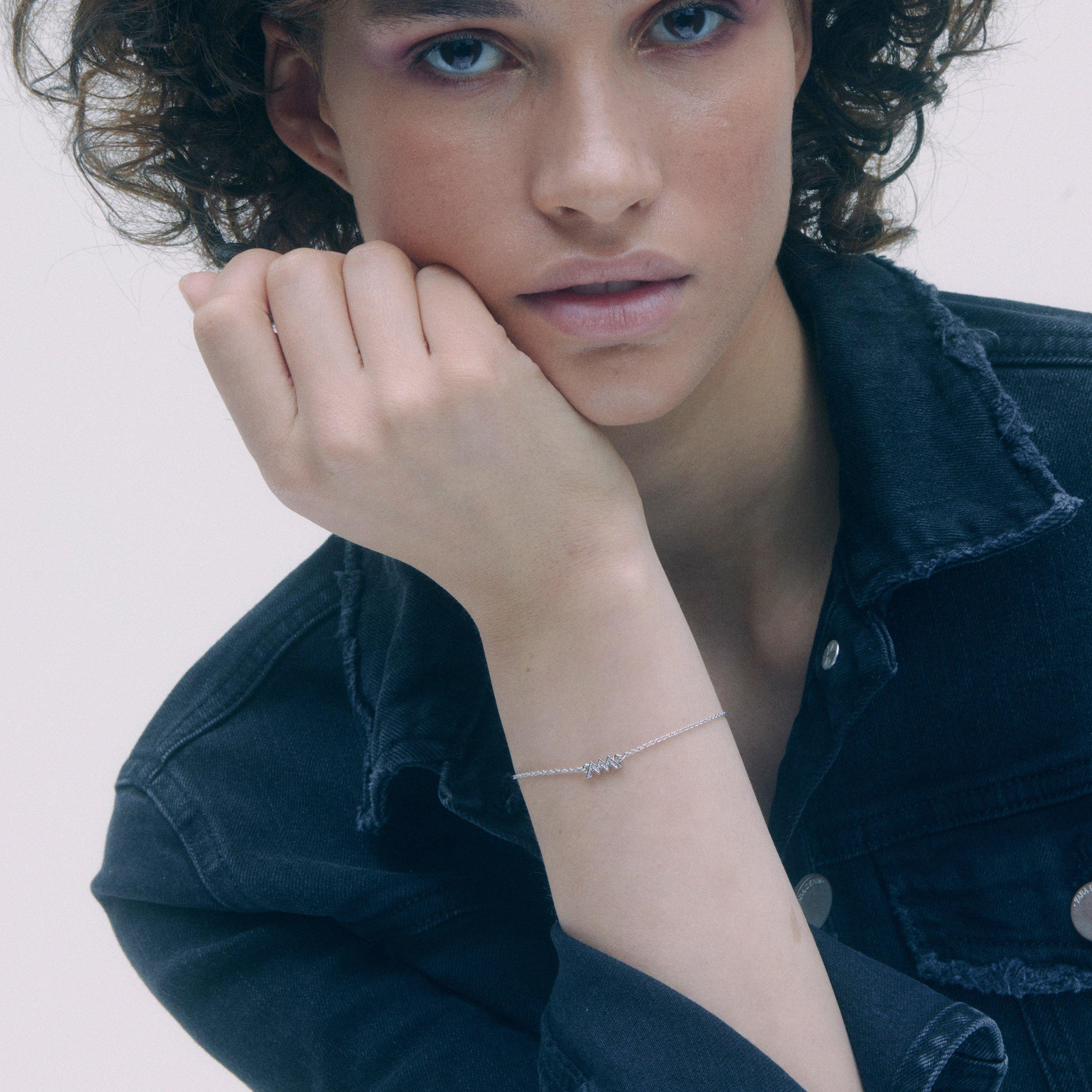 Slvr T/C Cry - All We Are - Women&#x27;s Pave Chain Bracelets - 2