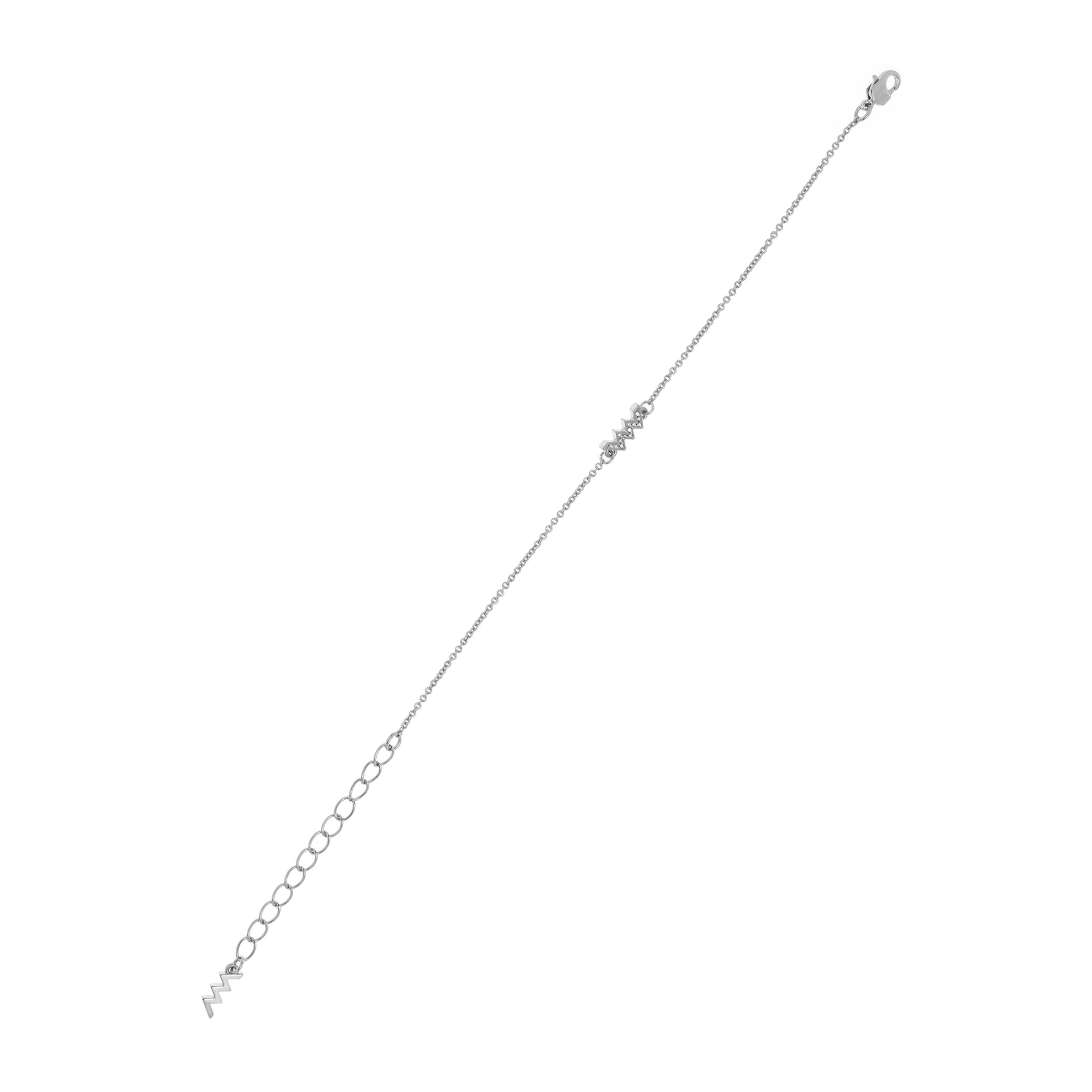 Slvr T/C Cry - All We Are - Women&#x27;s Pave Chain Bracelets - 3