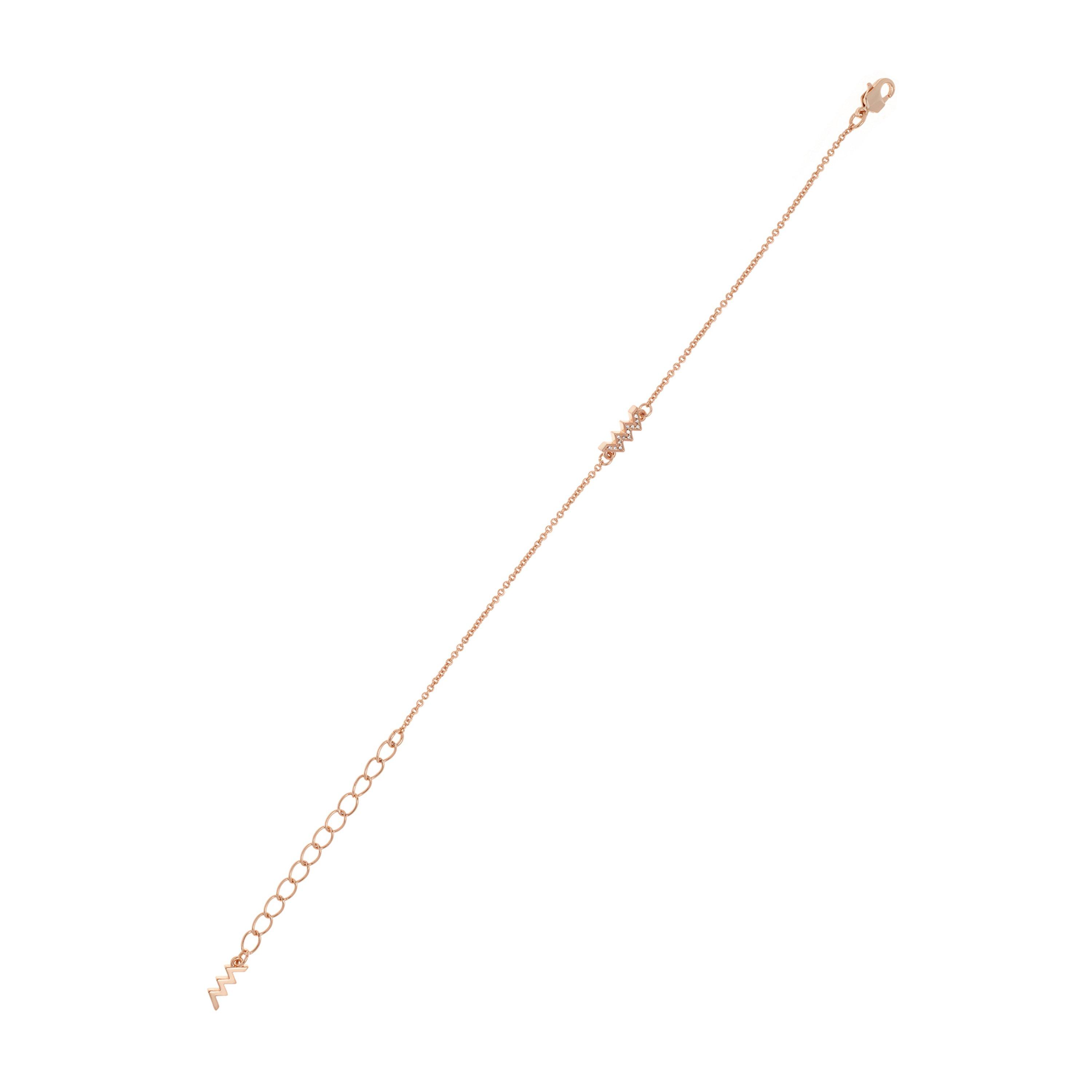 R Gld T/C Cry - All We Are - Women's Pave Chain Bracelets - 3