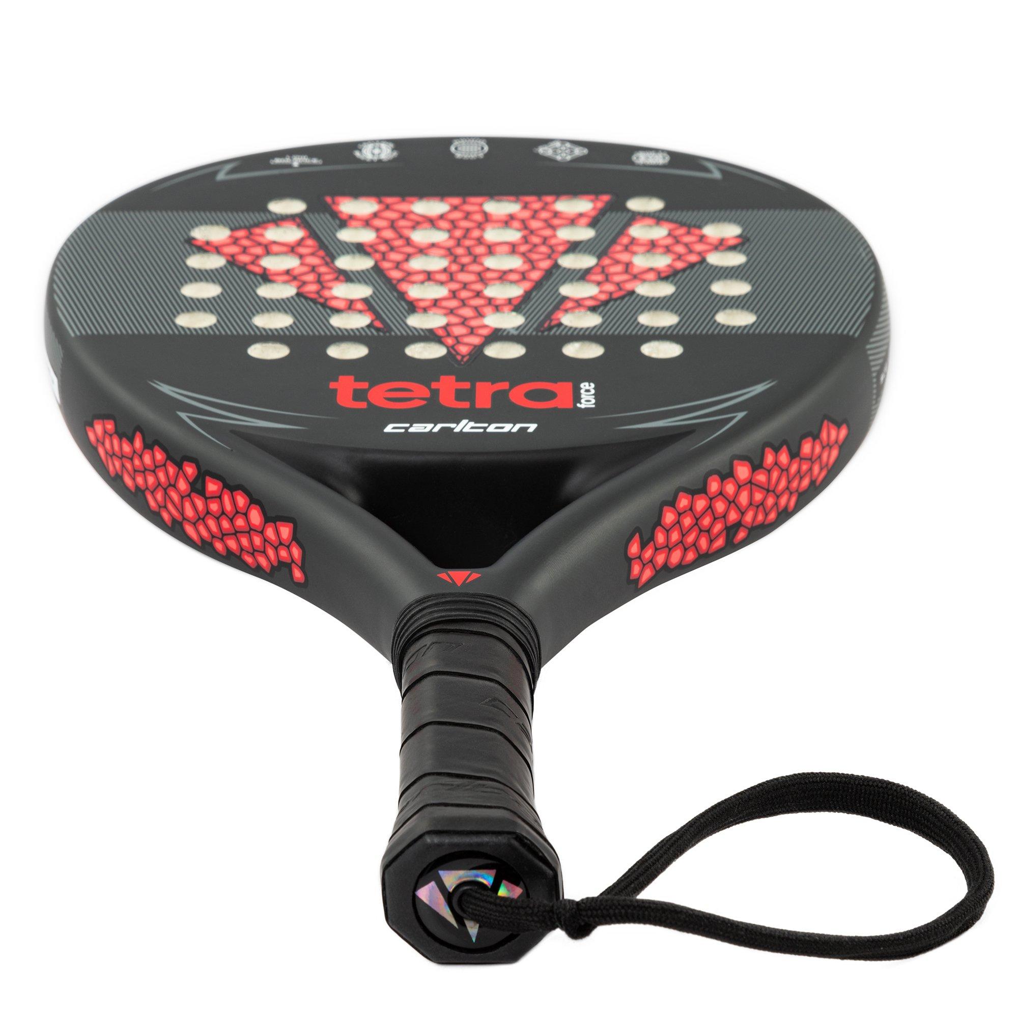 Black/Red - Carlton - Tetra Force Padel Racket - 5
