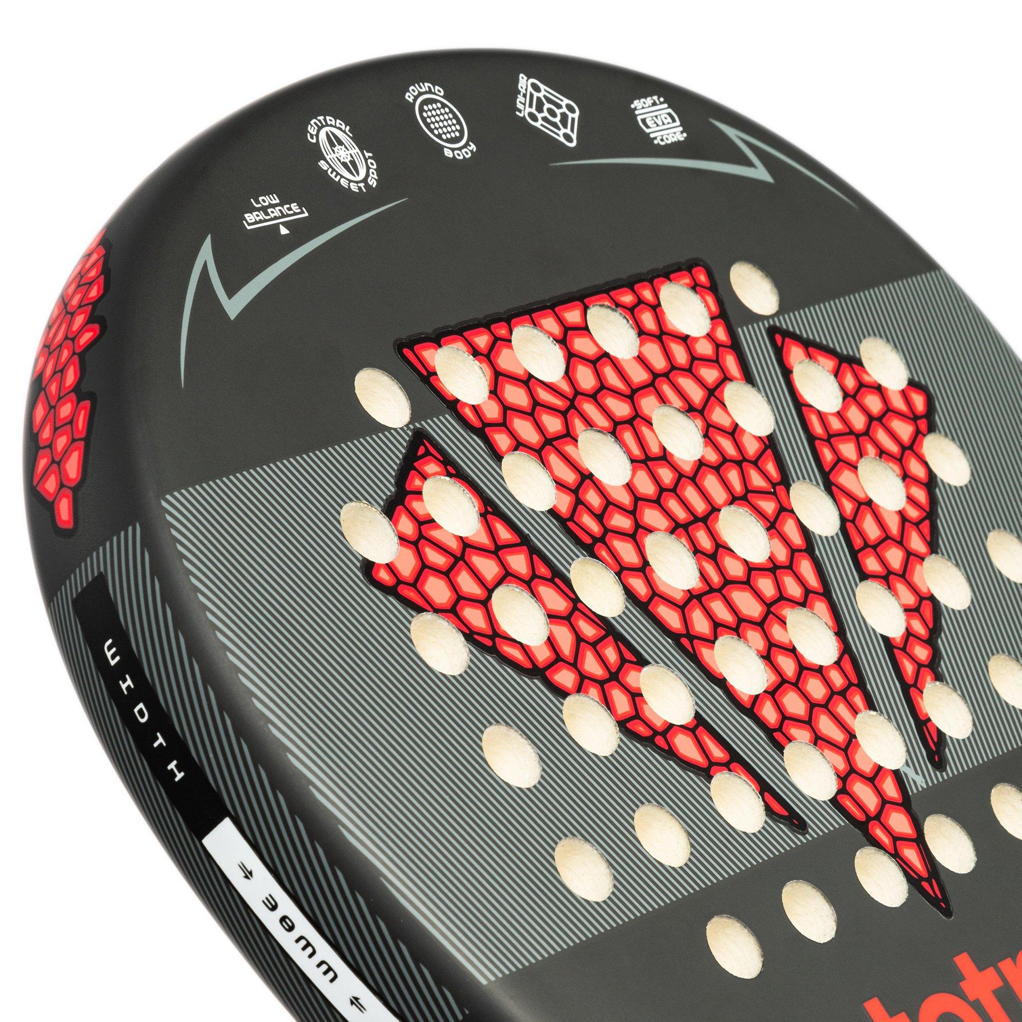 Black/Red - Carlton - Tetra Force Padel Racket - 6