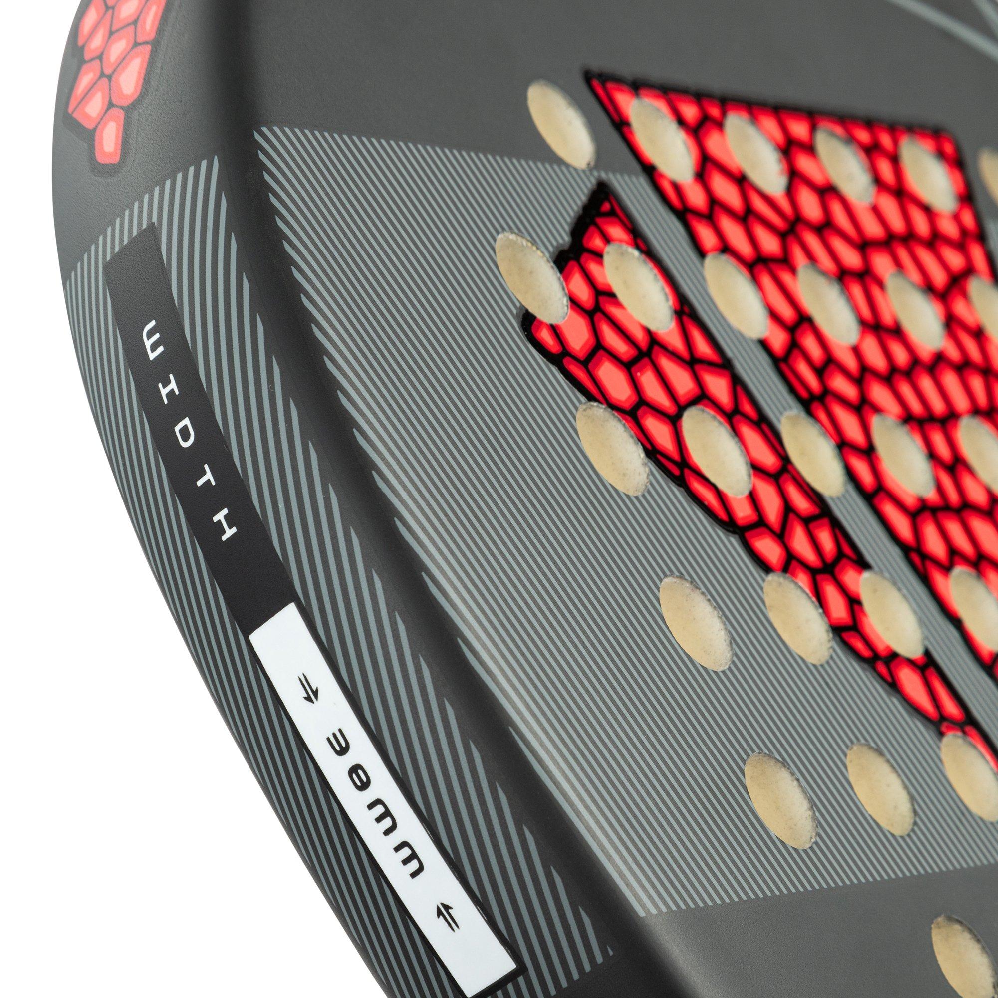 Black/Red - Carlton - Tetra Force Padel Racket - 9