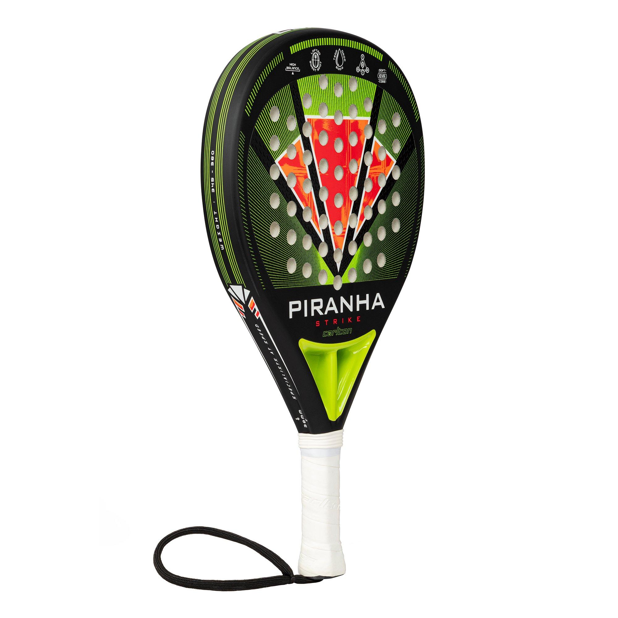 Sort/Grøn - Carlton - Piranha Strike Padel Racket - 2
