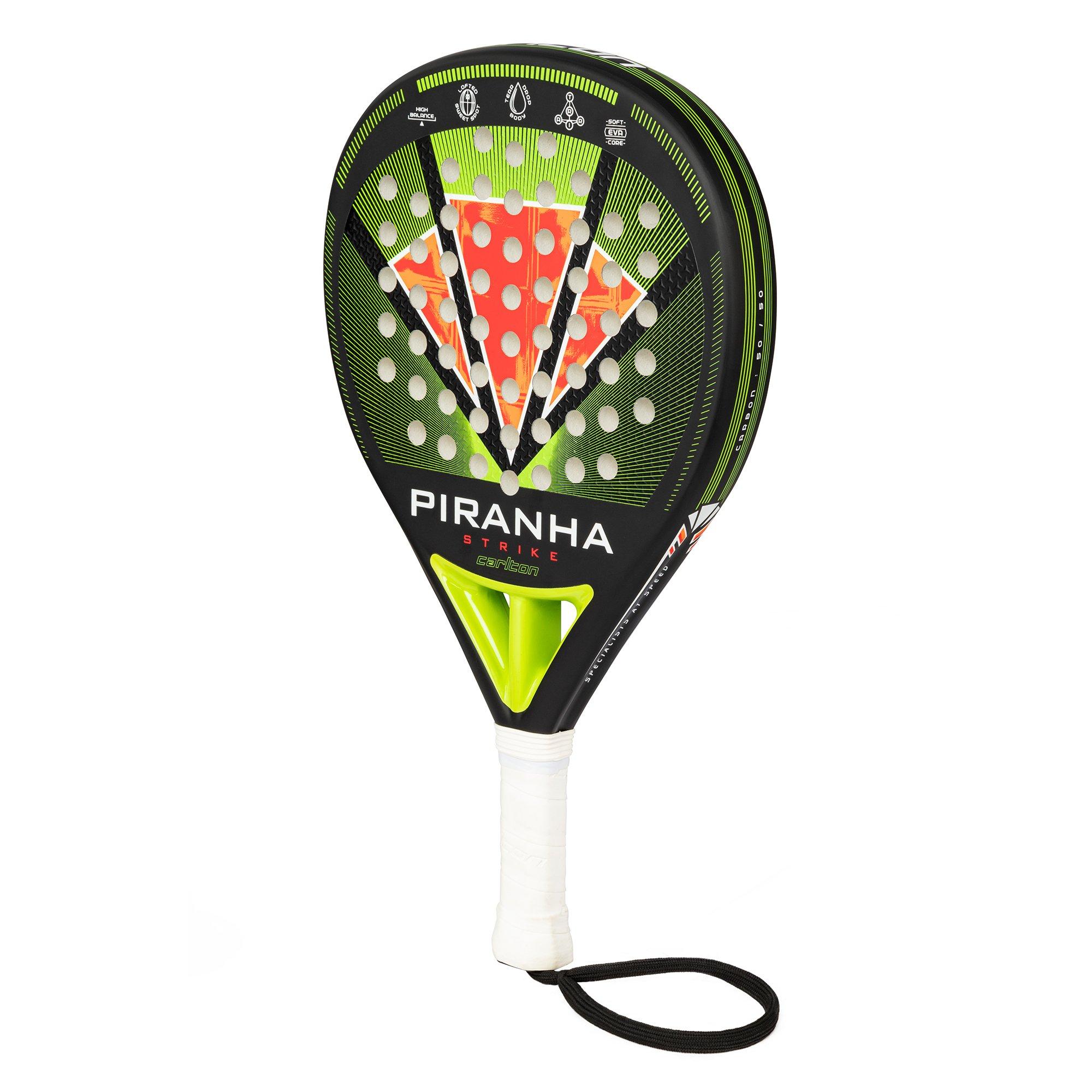 Sort/Grøn - Carlton - Piranha Strike Padel Racket - 3