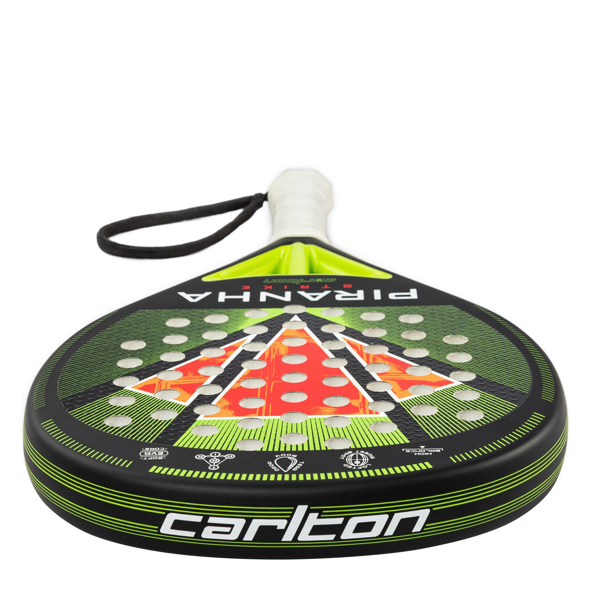 Sort/Grøn - Carlton - Piranha Strike Padel Racket - 4