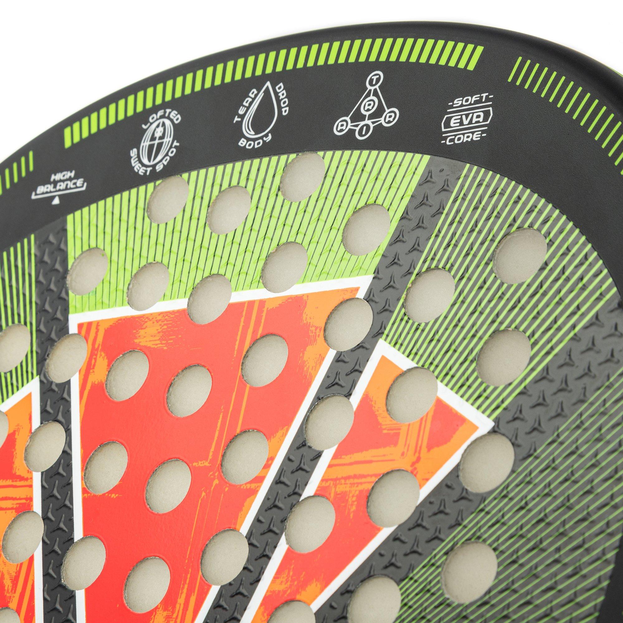 Sort/Grøn - Carlton - Piranha Strike Padel Racket - 6