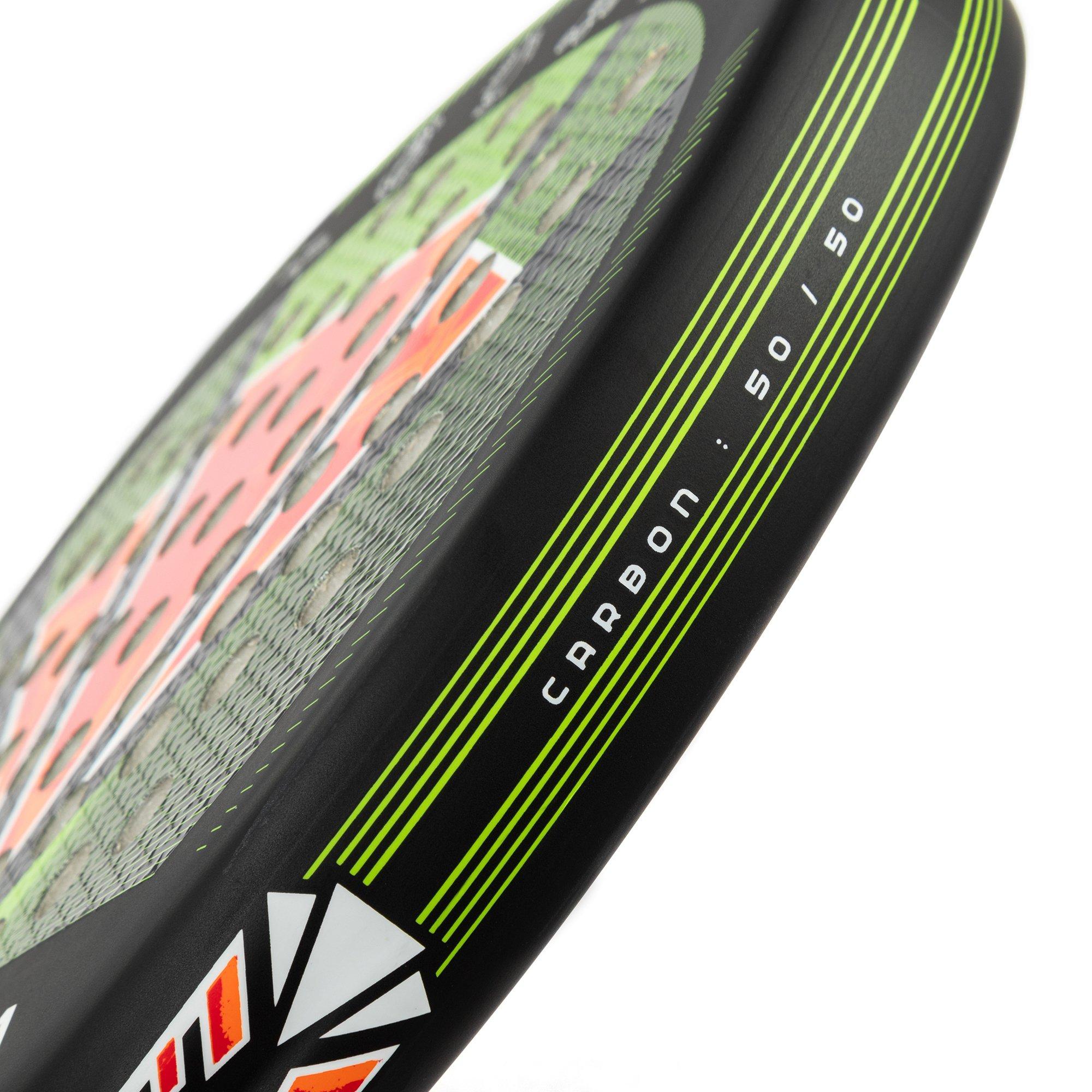 Sort/Grøn - Carlton - Piranha Strike Padel Racket - 8