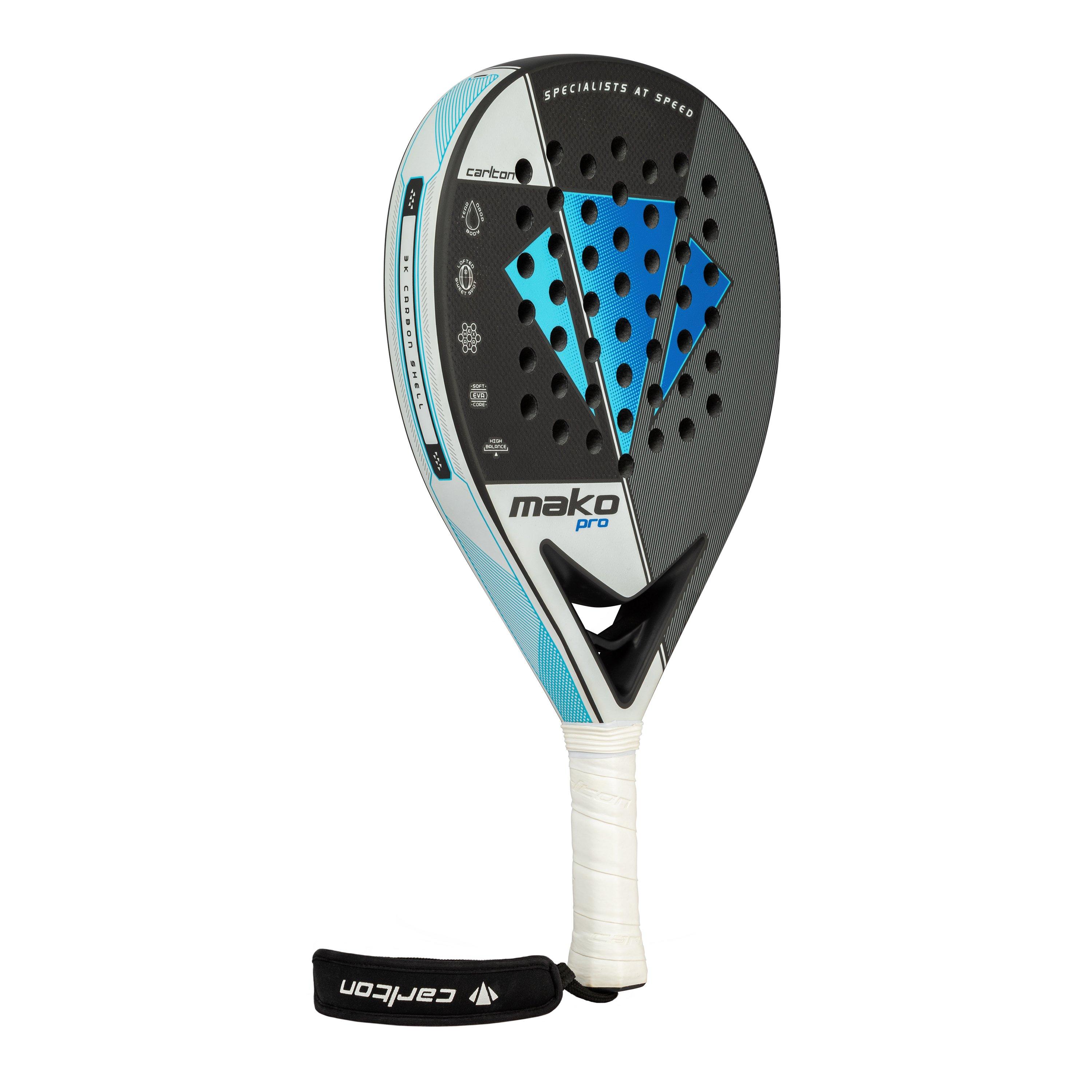 Bianco/Azzurro - Carlton - Mako Pro Padel Racket - 3