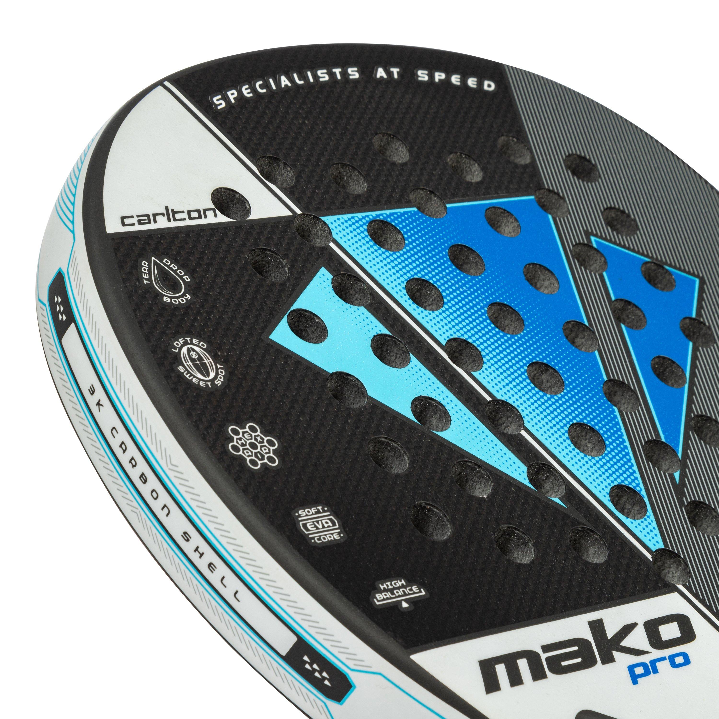 Bianco/Azzurro - Carlton - Mako Pro Padel Racket - 7