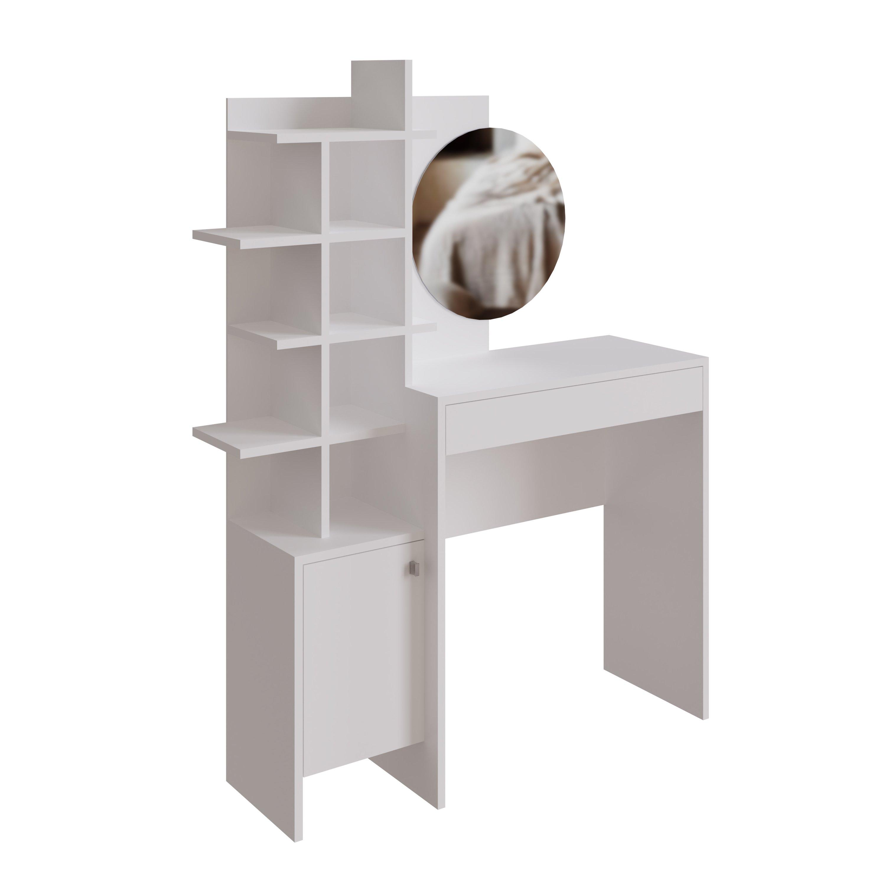 White/Oak - GFW - GFW Freyja Dressing Table - 3