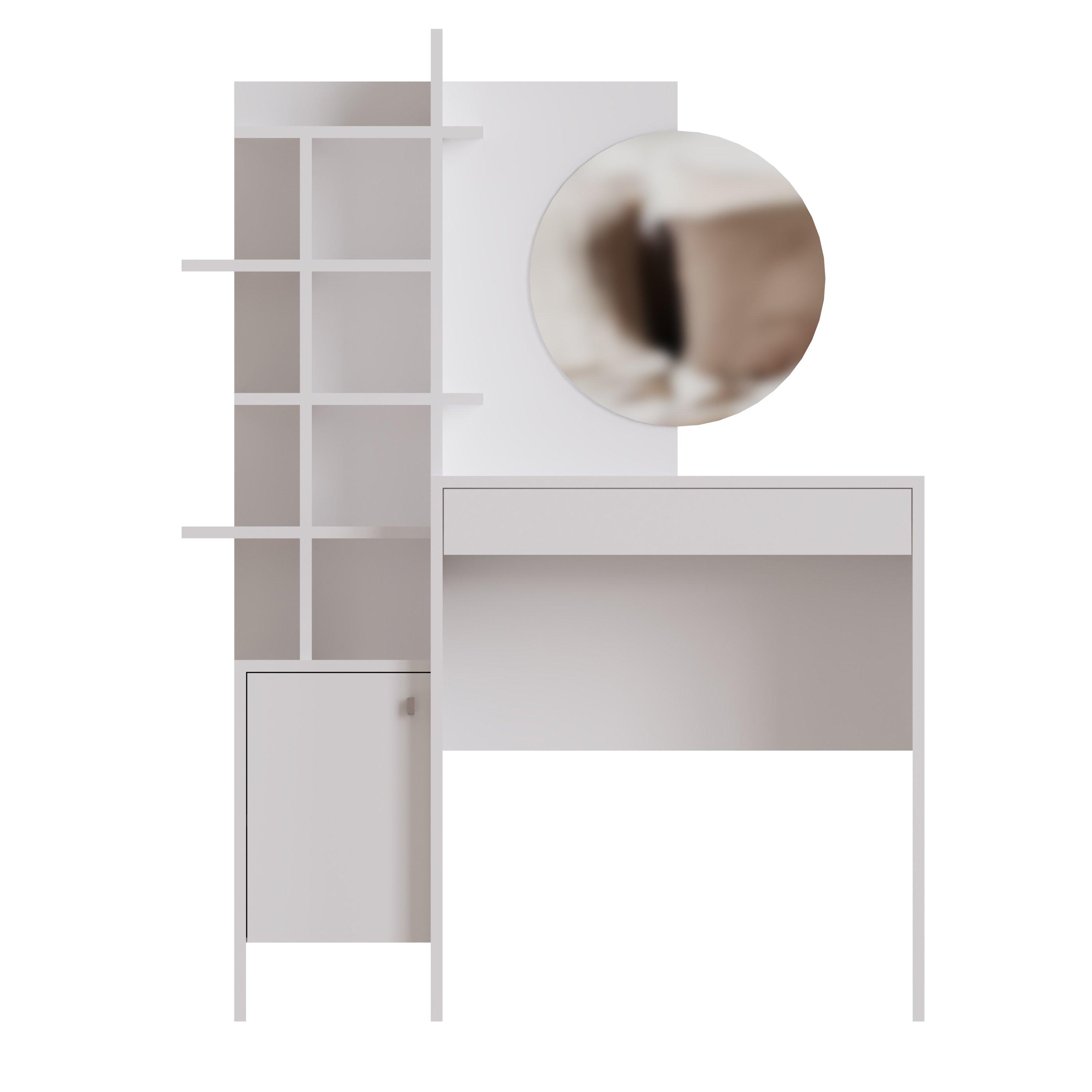 White/Oak - GFW - GFW Freyja Dressing Table - 4