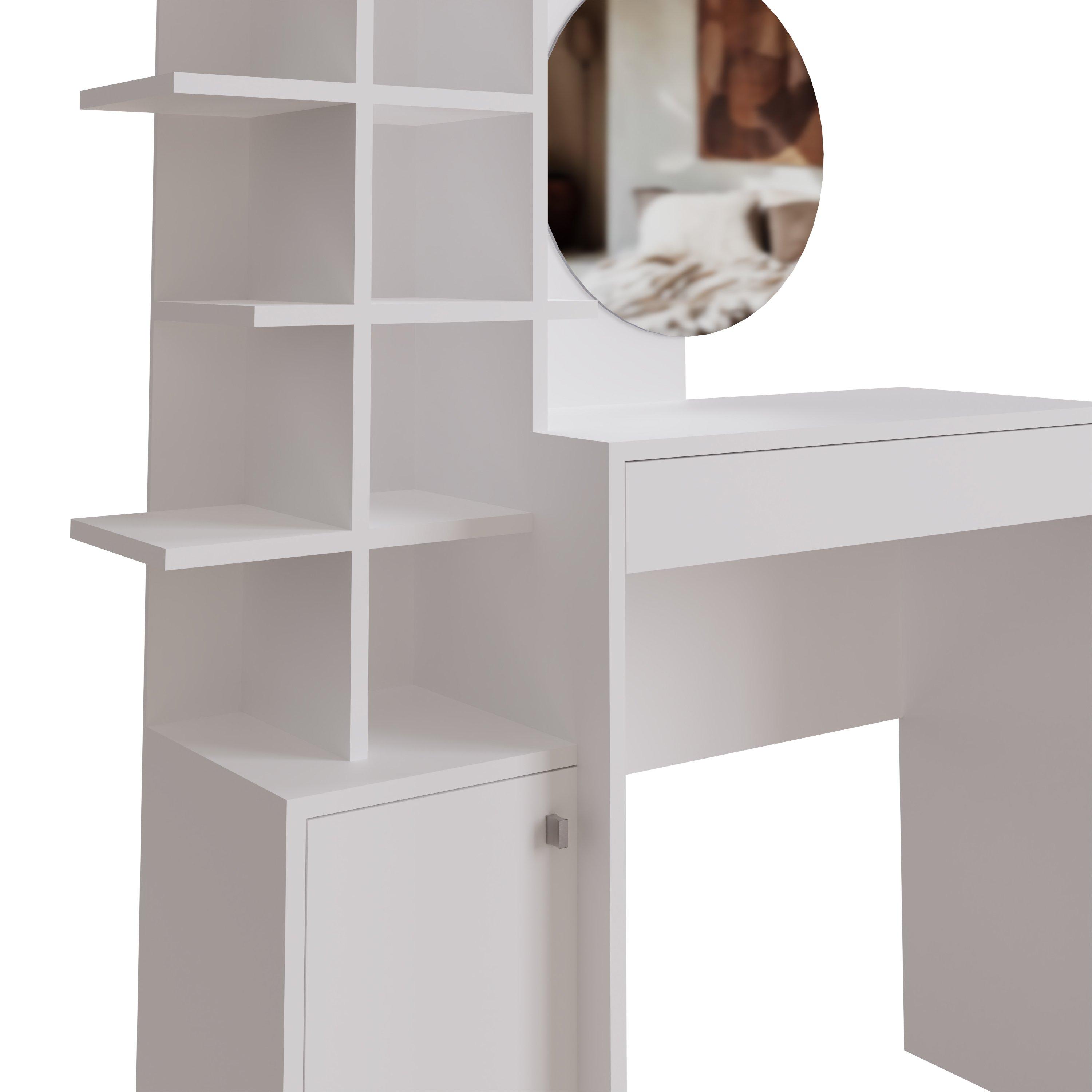 White/Oak - GFW - GFW Freyja Dressing Table - 6