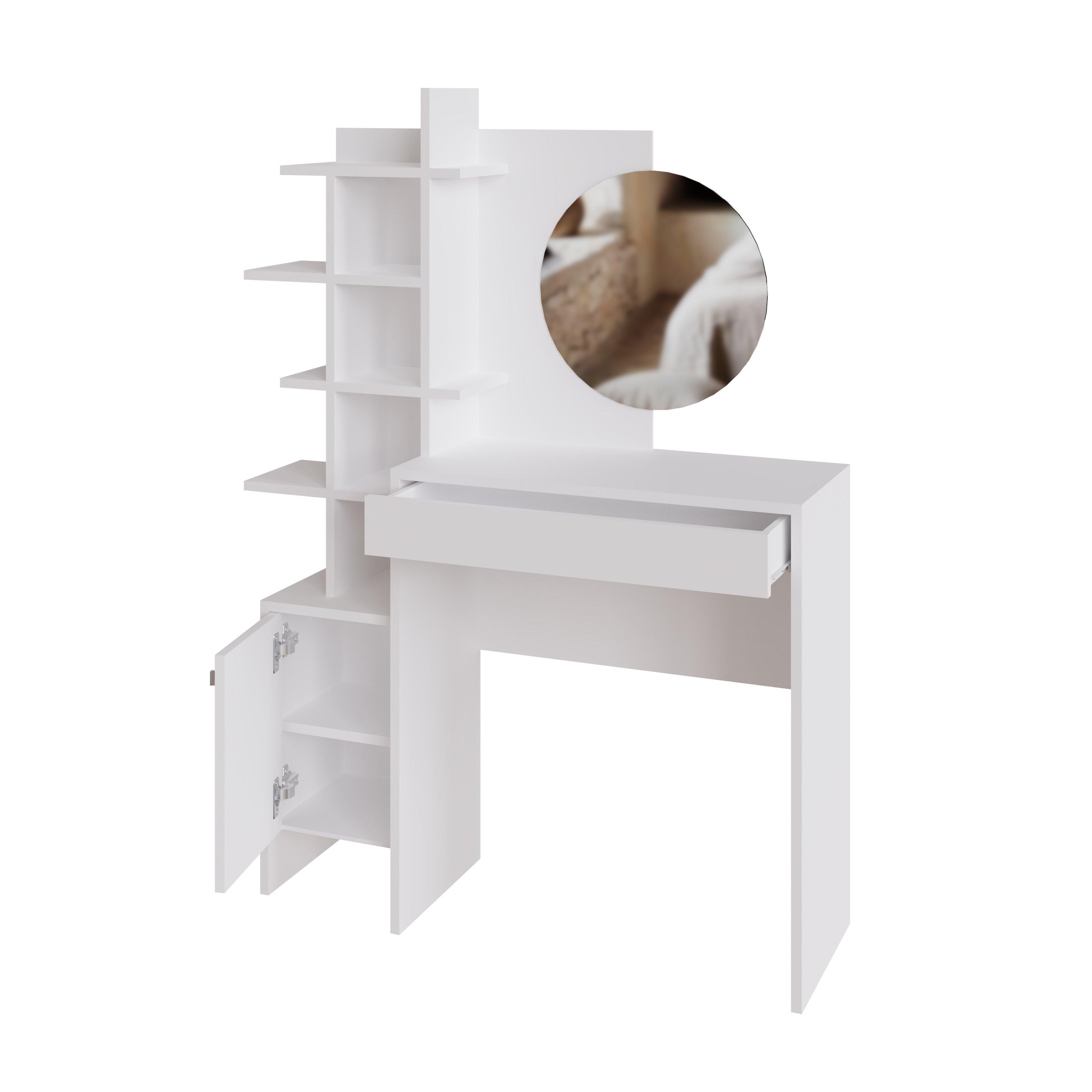 White/Oak - GFW - GFW Freyja Dressing Table - 7