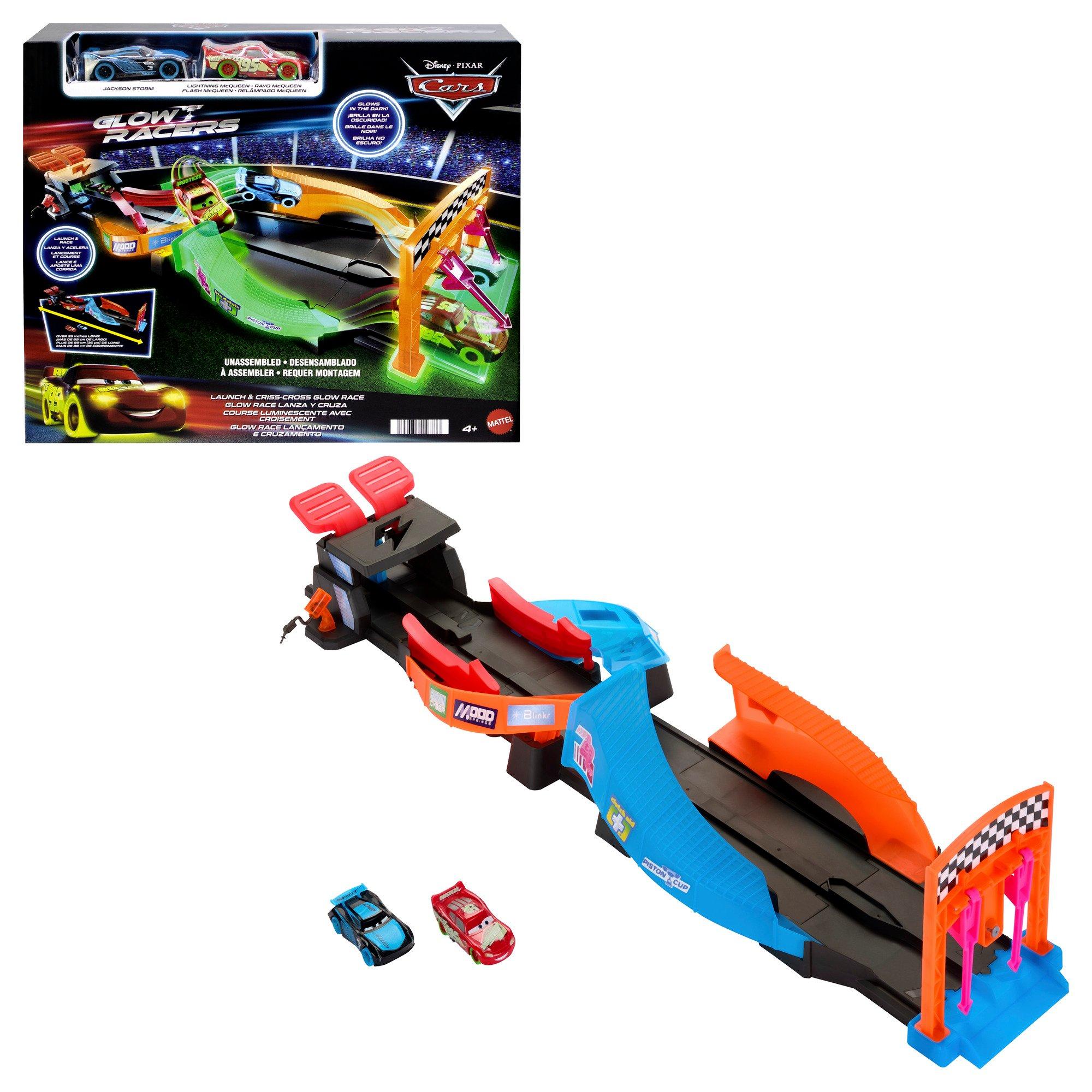 Multi Format An - Disney - Cars Night  Racing Track set - 2