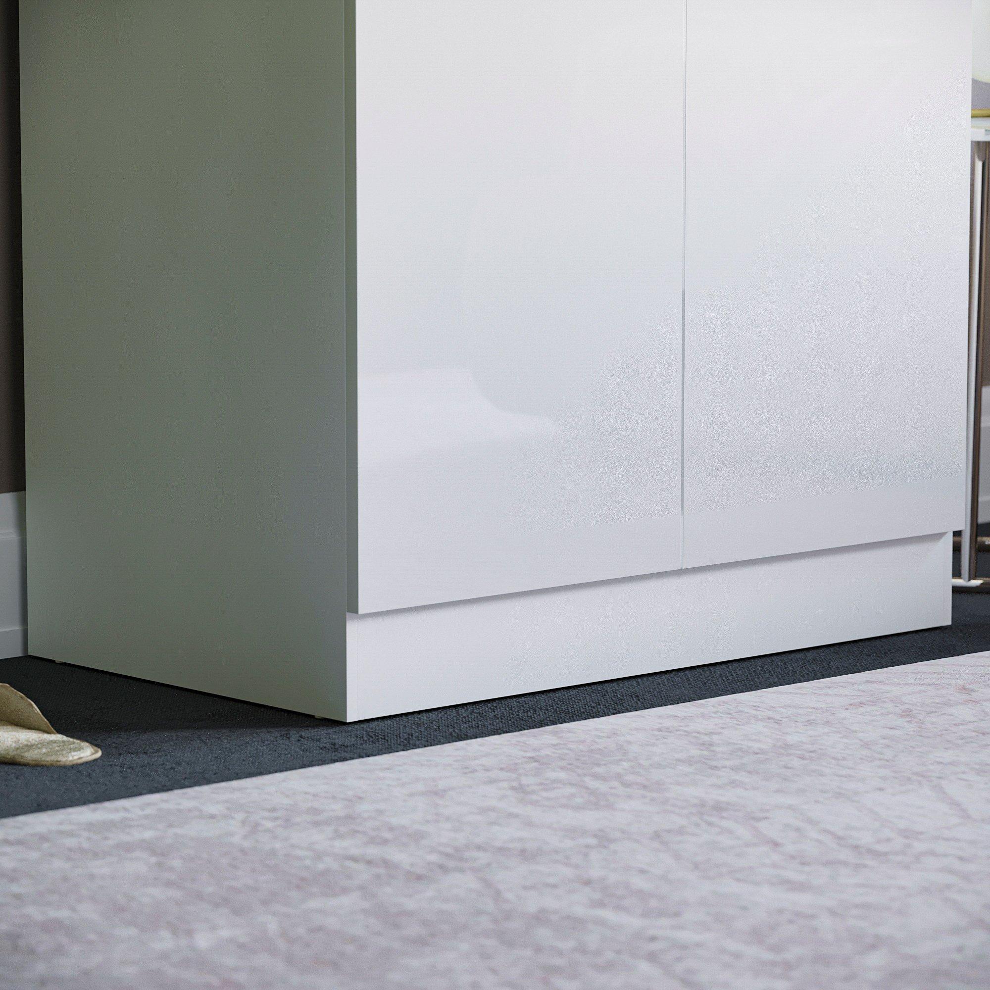 White - Lassic - Vida Designs Hulio 2 Door Wardrobe - 5