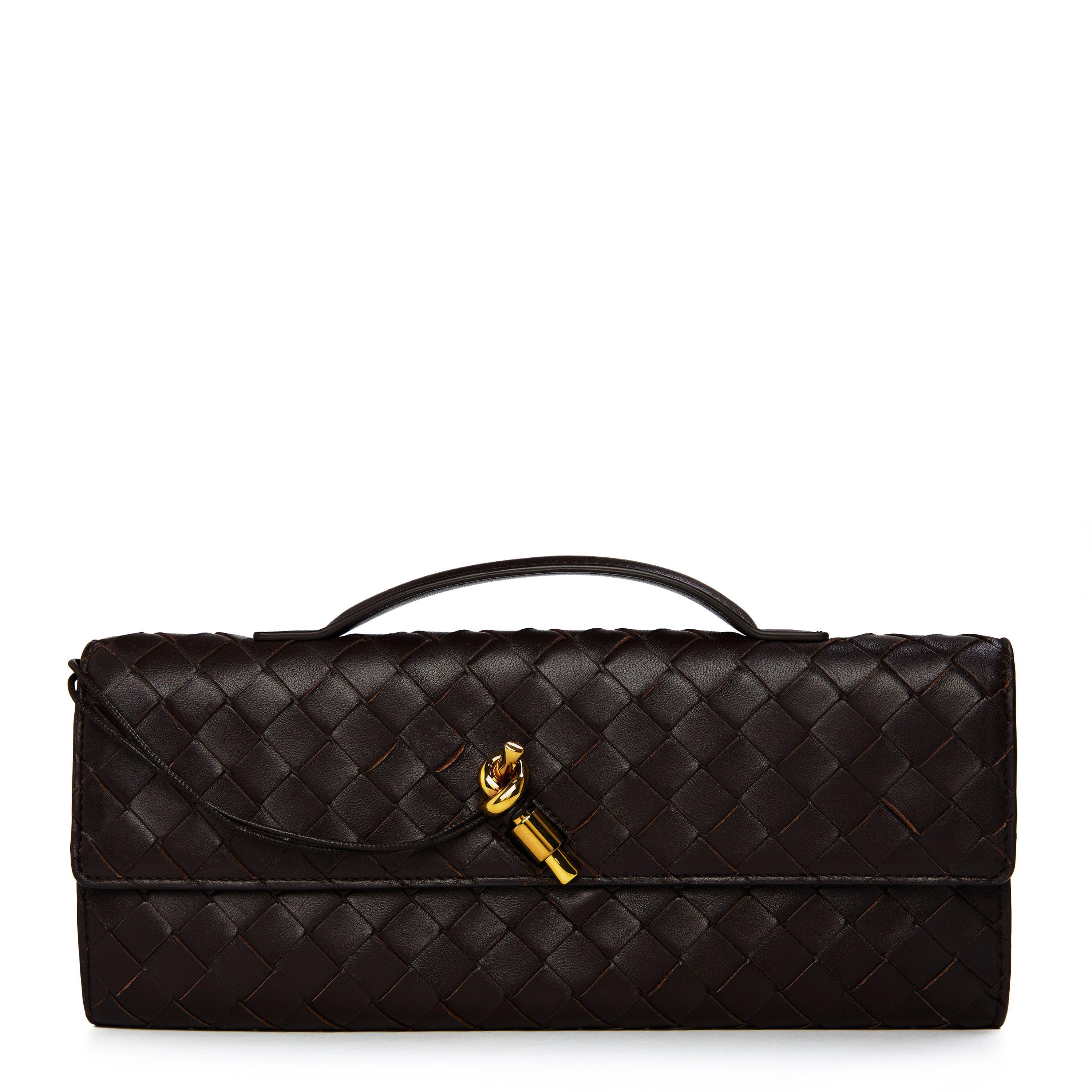 Bottega Veneta Andiamo Clutch - Fondant Brass