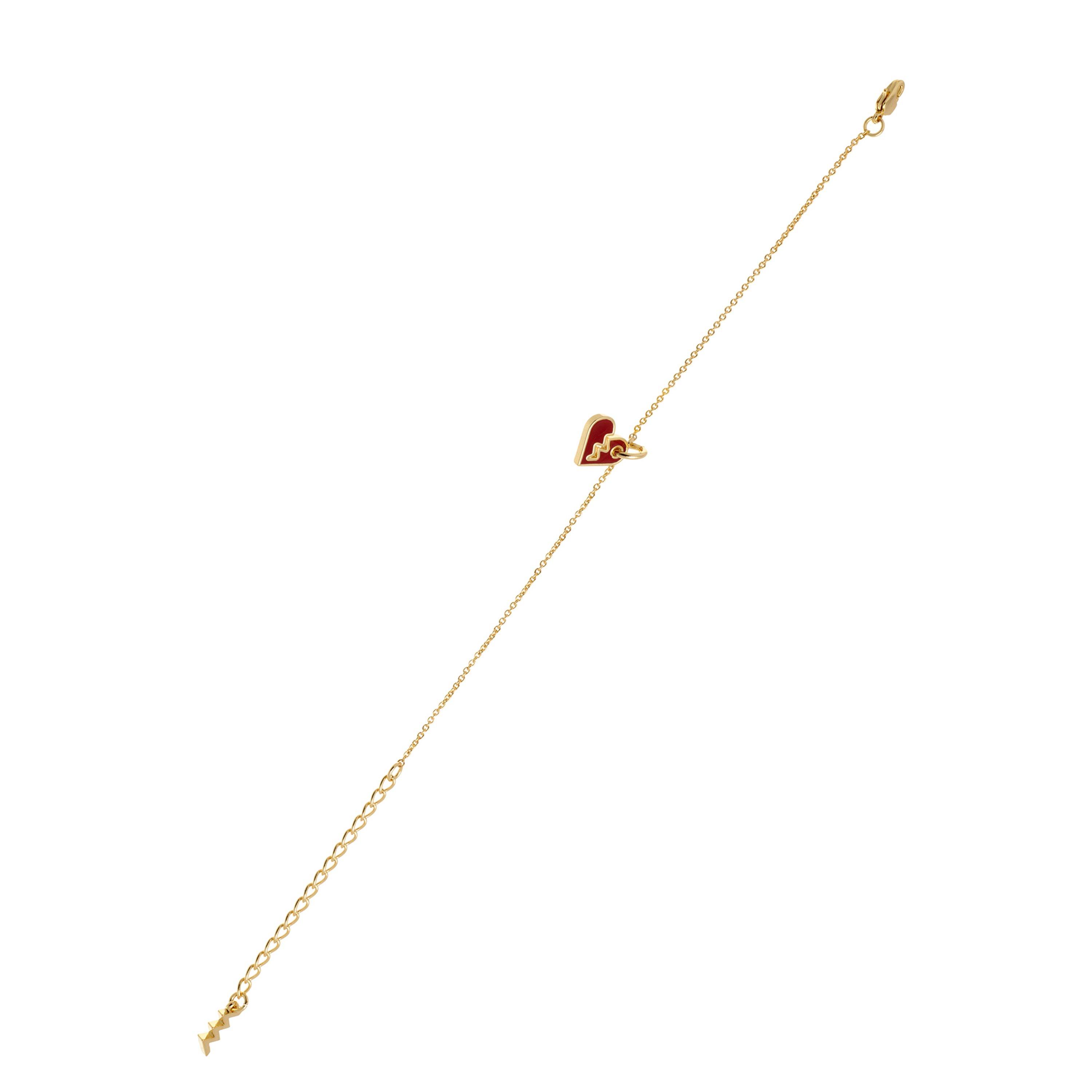 Goldton/Rot - All We Are - Women's Chain Bracelet - 3